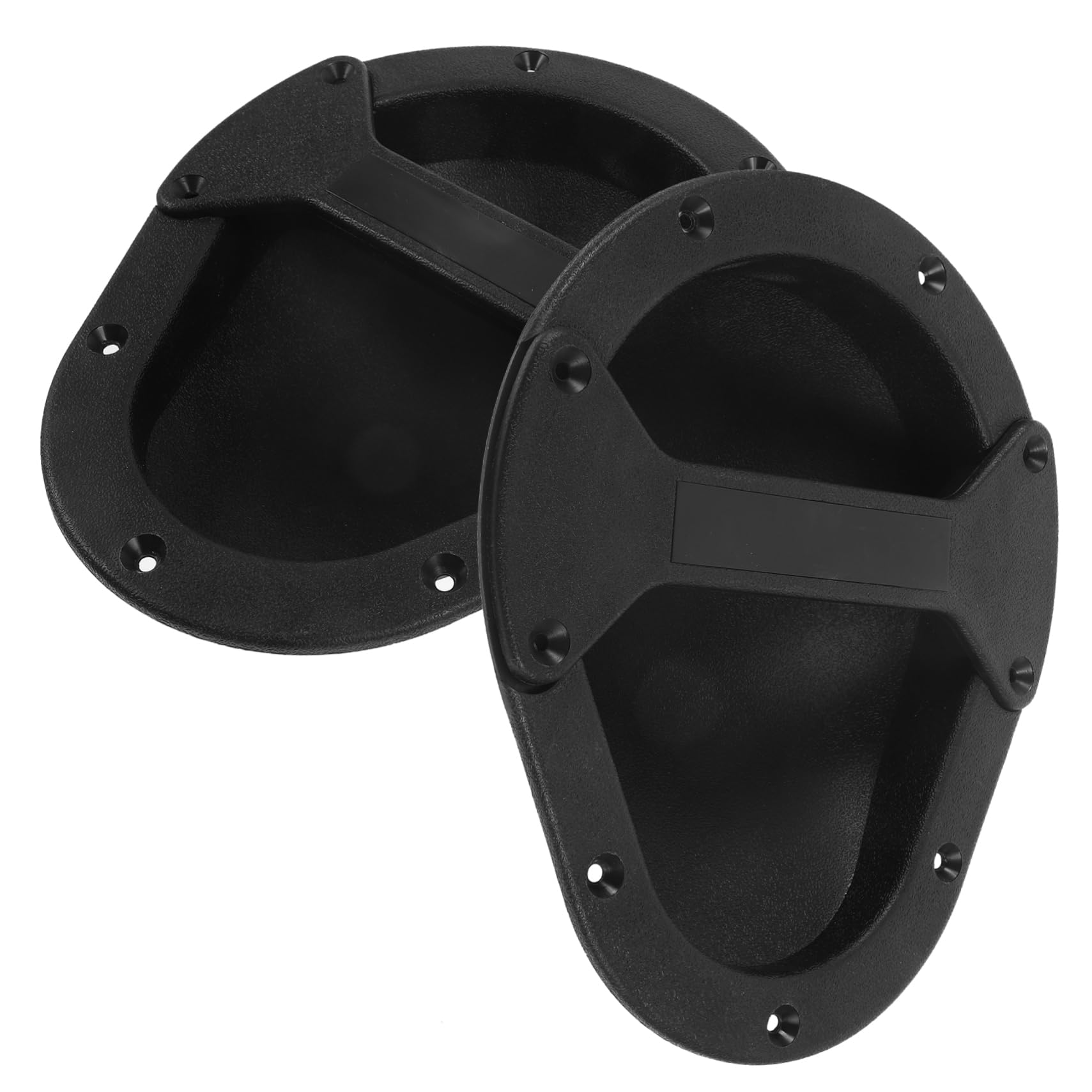 HEMOTON 2pcs Replacement Speaker Handles Pulls for Loudspeaker Matte Black Easy to Use Handle for Musicians