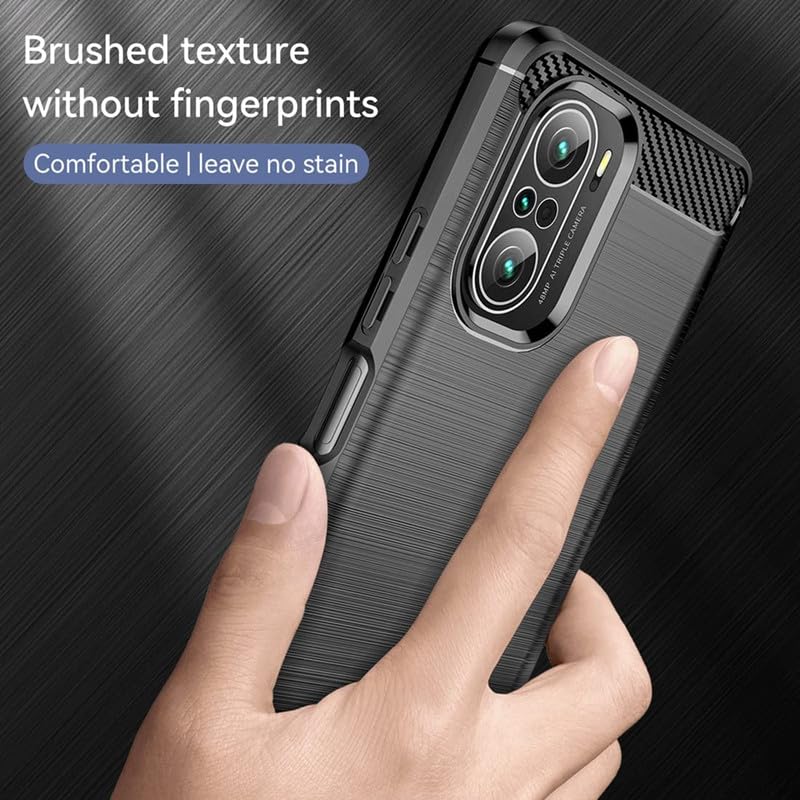 Image of Hybrid Carbon Fiber Back Case for Poco F3 5G (Black)