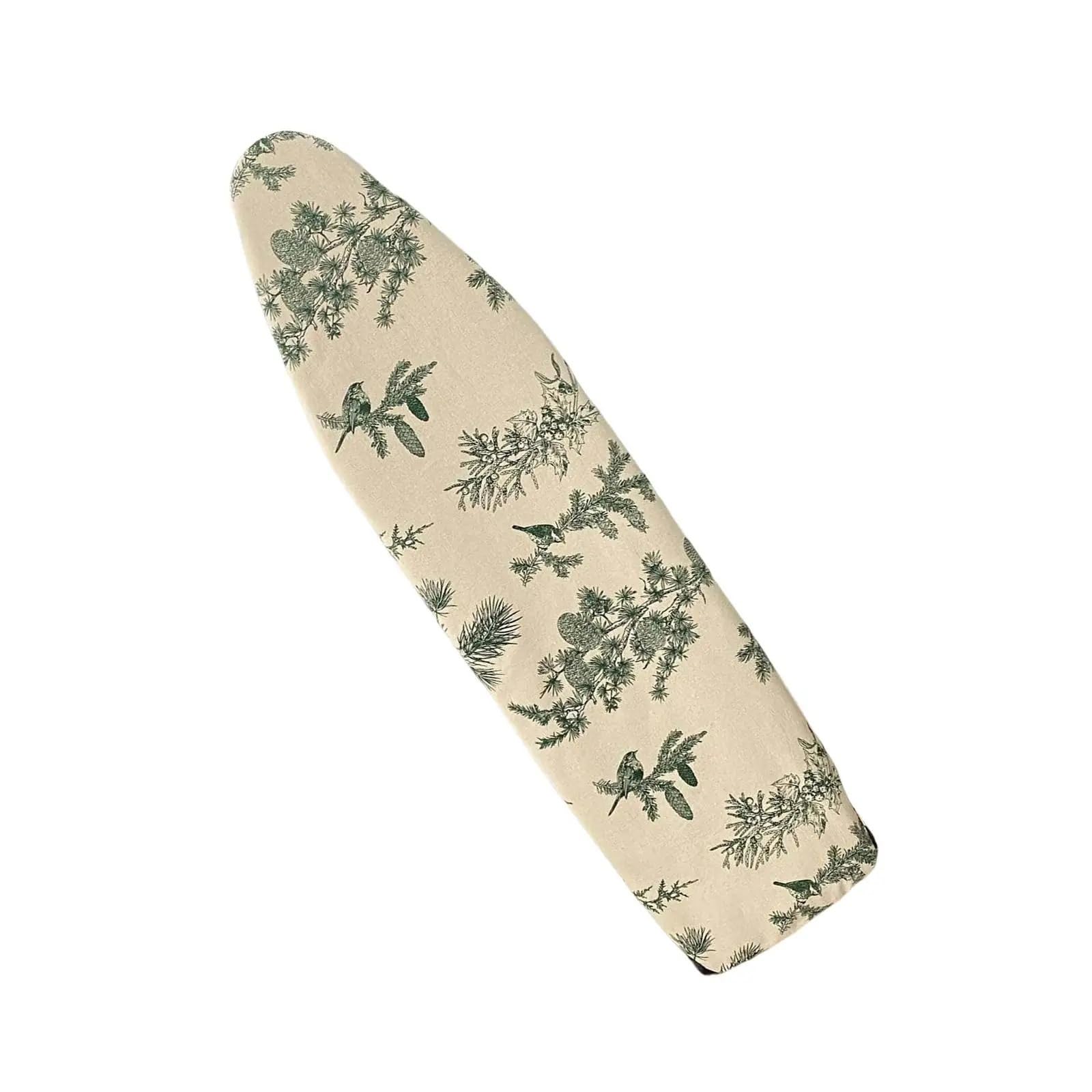 Ironing Board Cover Ironing Table Cover Protector Foldable Washable Reusable Board For Travel(Green pine cones)