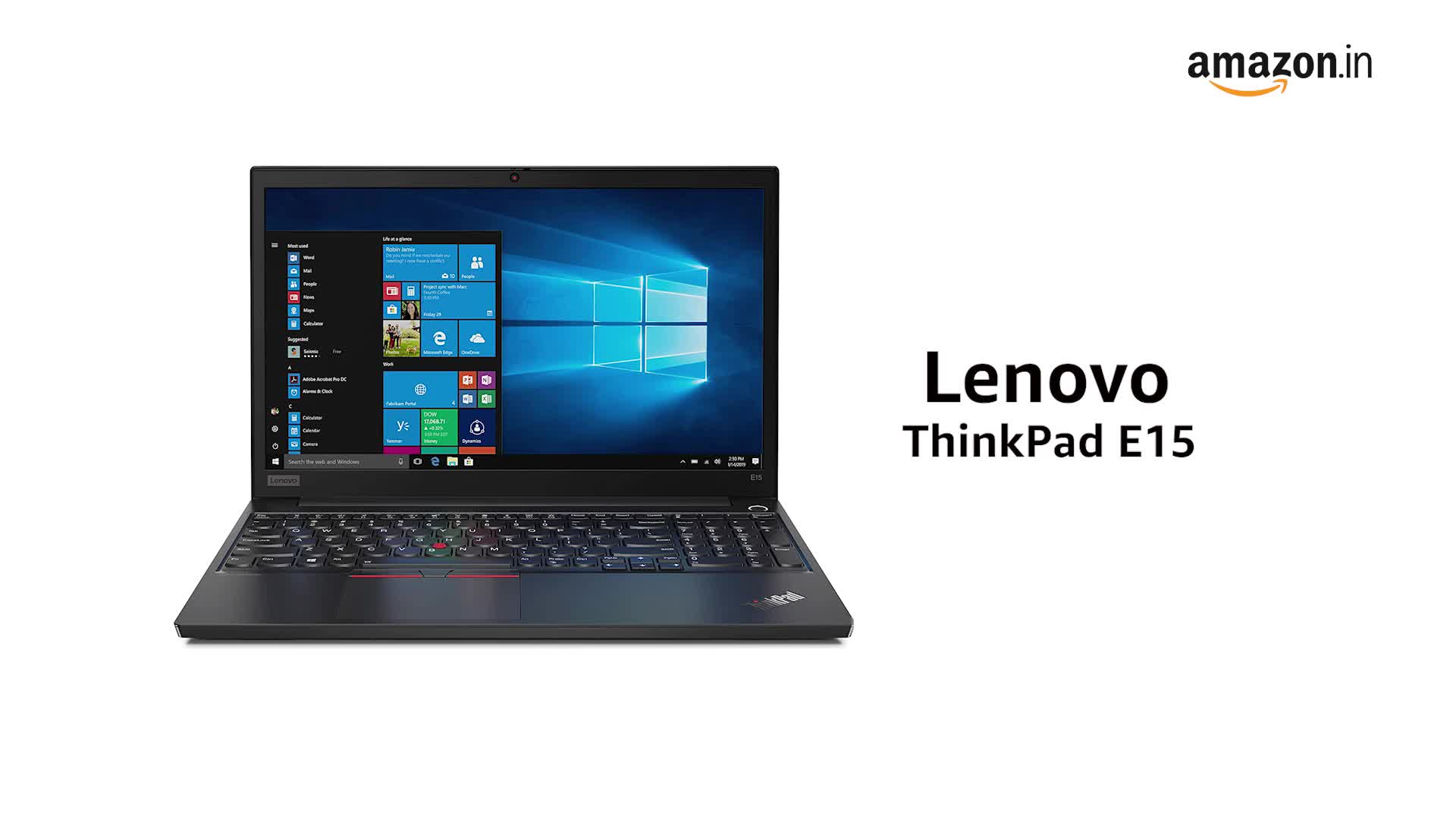 Watch Lenovo ThinkPad E15 Intel Core i5 10th Gen 15-inch Full HD
