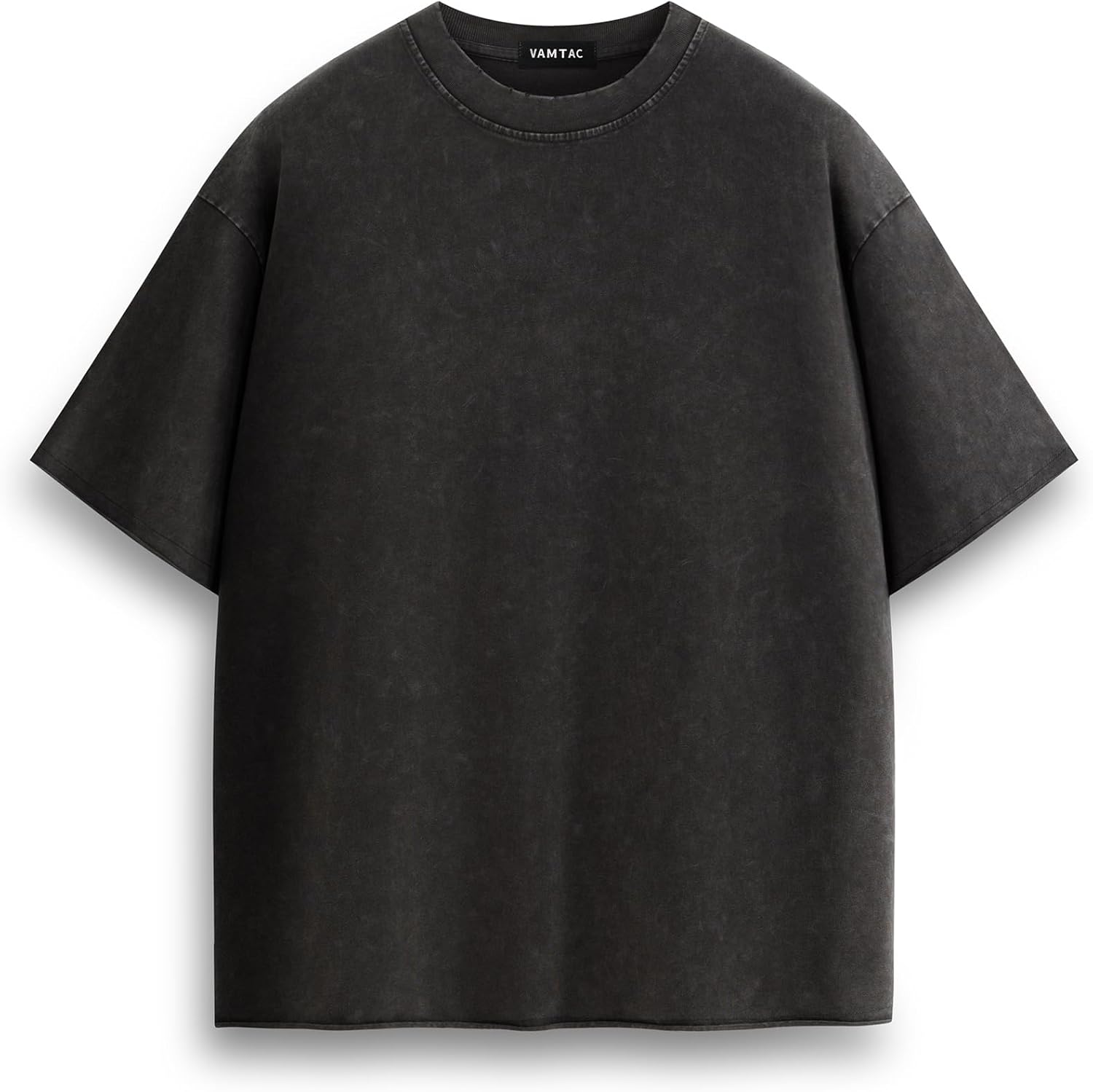 Vamtac Acid Washed Tshirt Heavyweight Cotton T Shirts Oversized Tee Vintage Unisex Basic Y2k Streetwear Tops