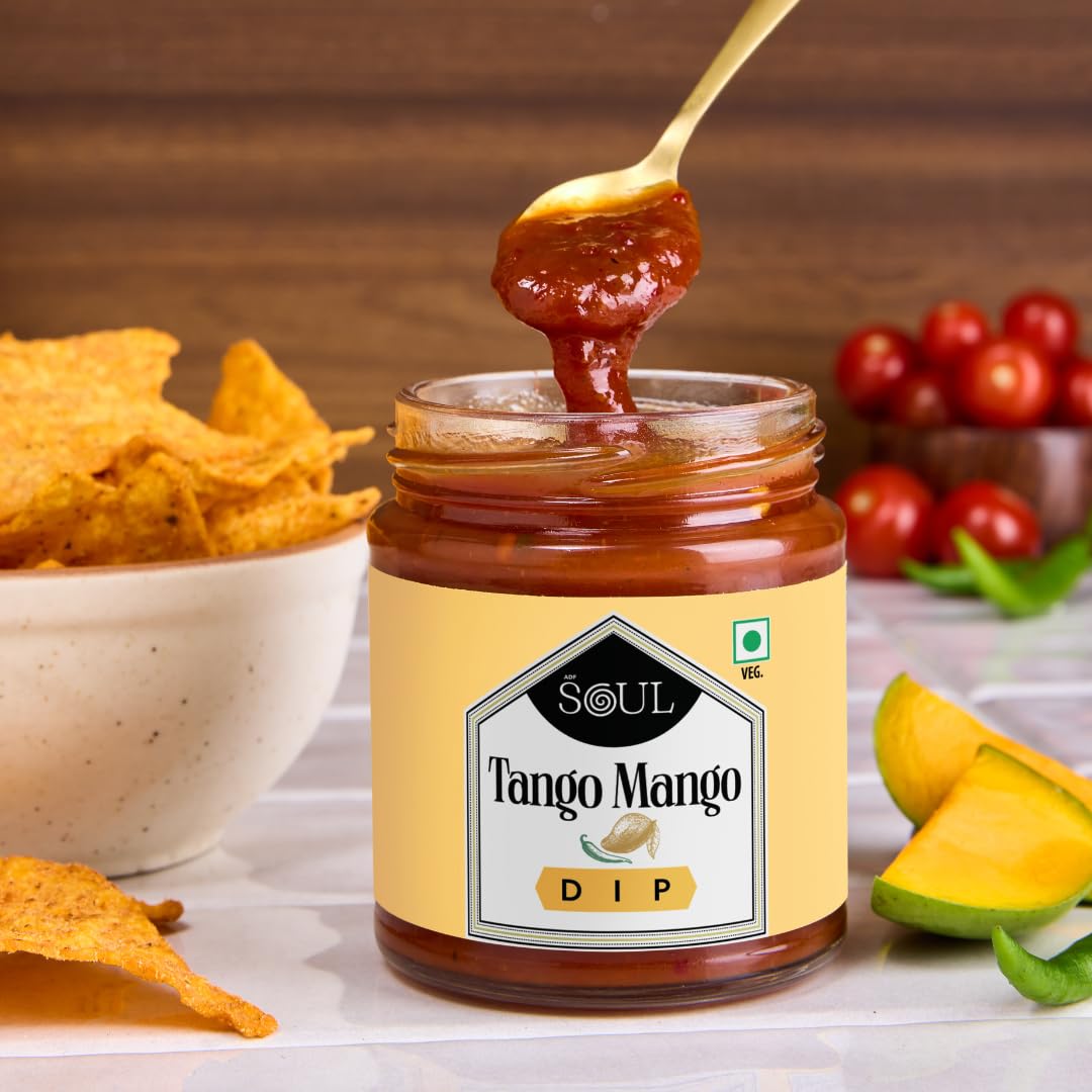 ADF Soul Tango Mango Dip | Sweet & Tart Mango-Based Sauce With Indian Spices | Great With Nachos, Grilled Starters & Snacks | 230g. - Image 3 thumbnail