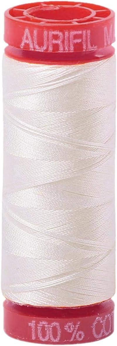AurifilCtn Thread Mako 12wt 50m Natural White