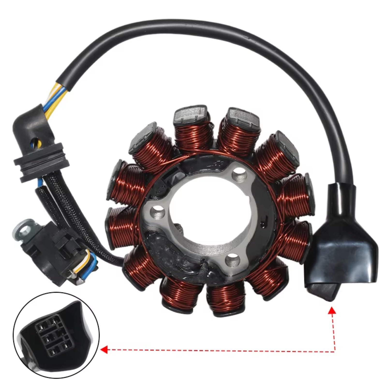 para CRF450 para CRF450RX 2020 31120-MKE-AB1 Piezas De Motocicleta Magneto Estator Generador Bobina De Encendido Accesorios De Bobina De Estator De Motocicleta Bobina del estator