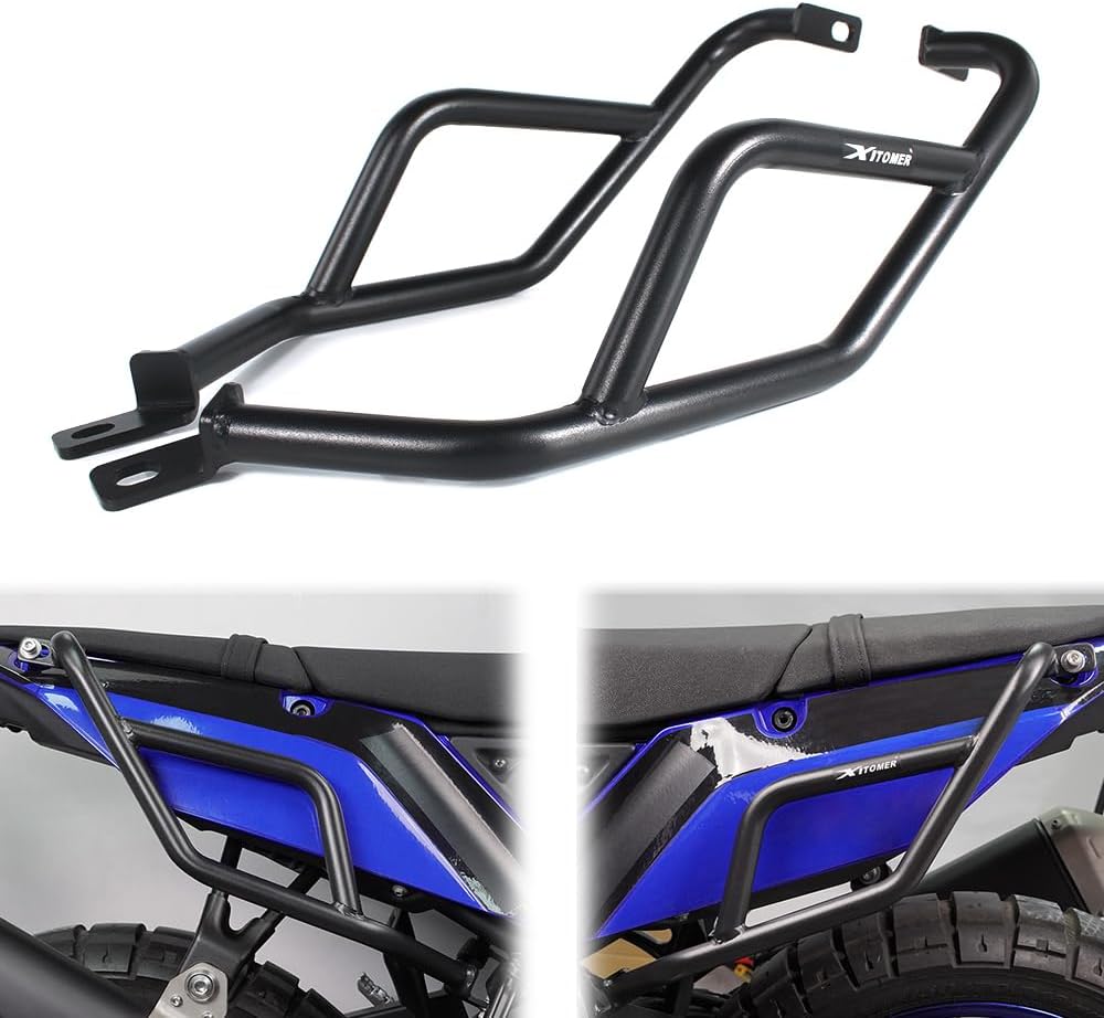 Xitomer Motorcycle Crash Bars, Fit for Tenere 700 XTZ690 2019 2020 2021 2022 2023 2024 Motorcycle Engine Guard for Tenere 700 Side Pannier Support