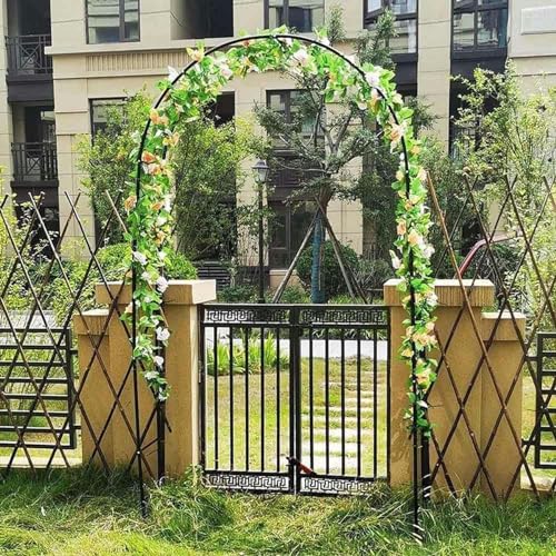 Arc en métal extérieur blanc de 1,4x2,3m avec base stable
