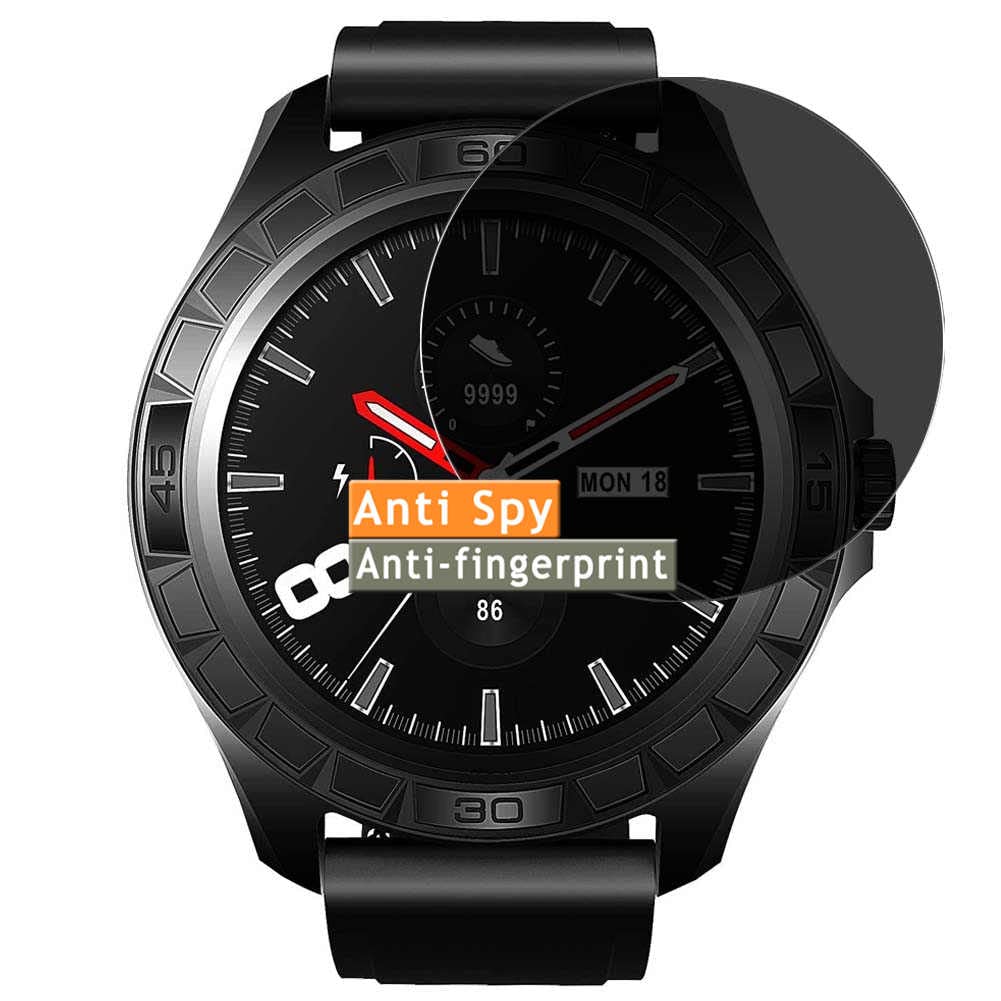 Vaxson Privacy Screen Protector, compatible with WHENOW UWATCH ID-B206 1.3" smart watch smartwatch, Anti Spy Guard Film Protectors Sticker [NOT Tempered Glass] New