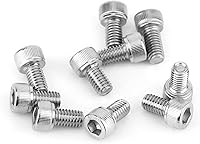 Vista 8 de 120 piezas de tornillos de cabeza hexagonal de acero inoxidable M6, tornillos, tuercas y arandelas, kit surtido utilizado en el hogar y la oficina