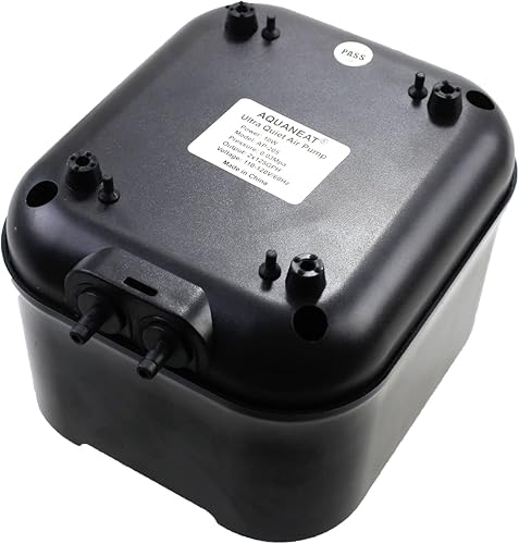 Miniatura 3 de AQUANEAT Potente bomba de aire para acuario, 250 GPH, 10 W, salidas dobles, para tanque de peces de hasta 300 galones, aireador de oxígeno súper