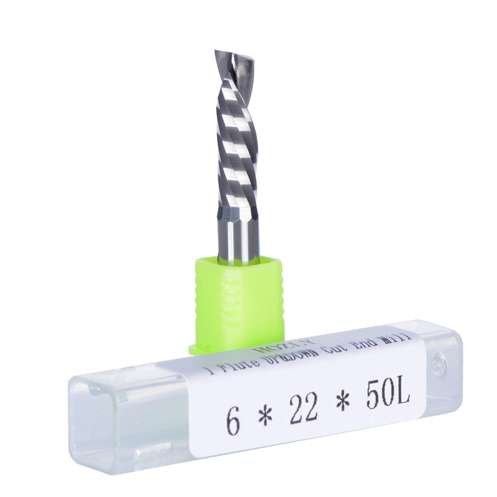 Brocas de enrutador 20 Piezas de corte hacia arriba y hacia abajo 6x22mm AAA de un solo filo CCNC CNC cortador de fresado Molino de extremo de madera de madera comprimido Cortador de fresado