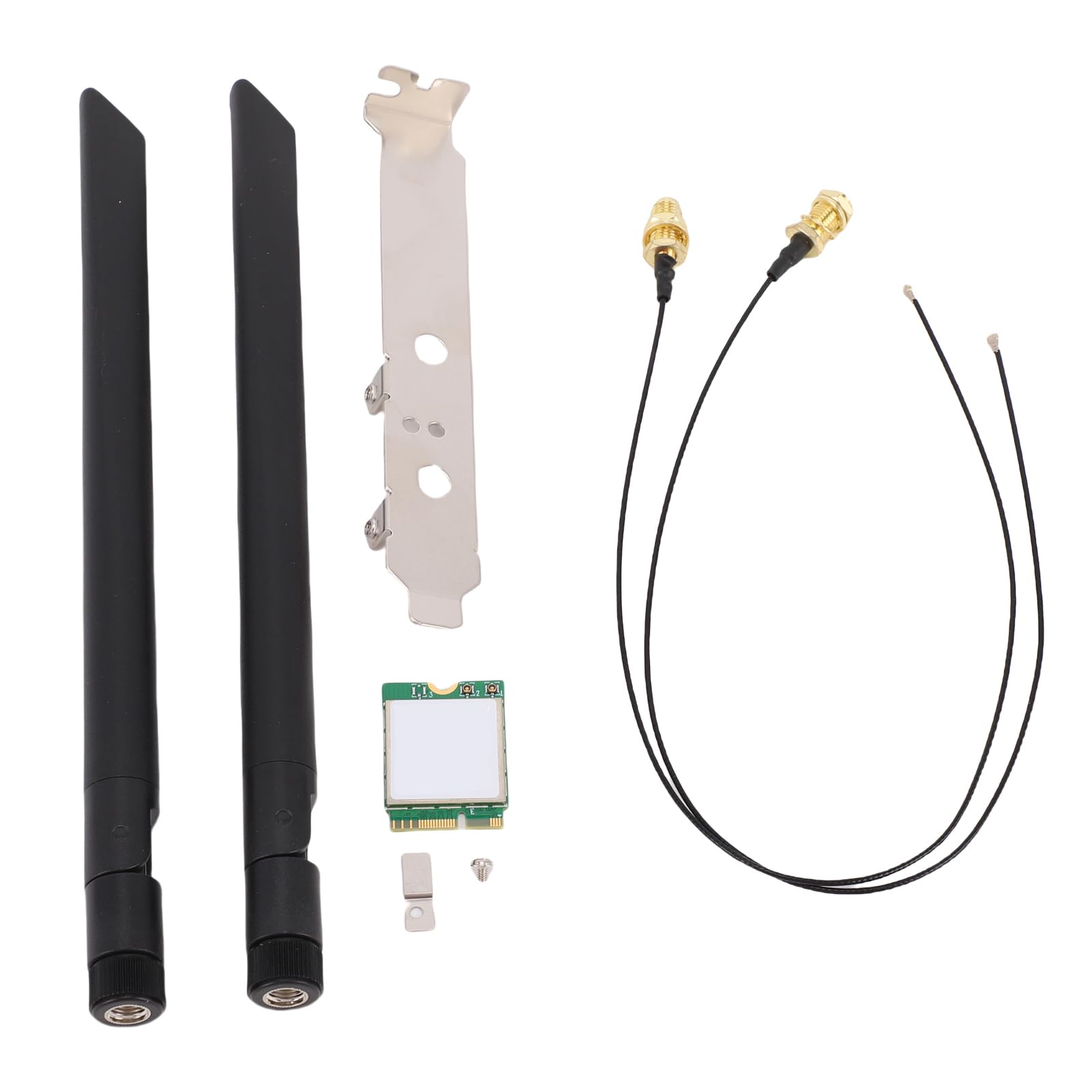 Carte WiFi 7 pour PC De Bureau, Adaptateur sans Fil Tri-Bande 2,4 Ghz, 5 Ghz Et 6 Ghz, Bluetooth 5.4, Interface NGFF M.2, avec Deux Antennes 8 Dbi, pour 10 11