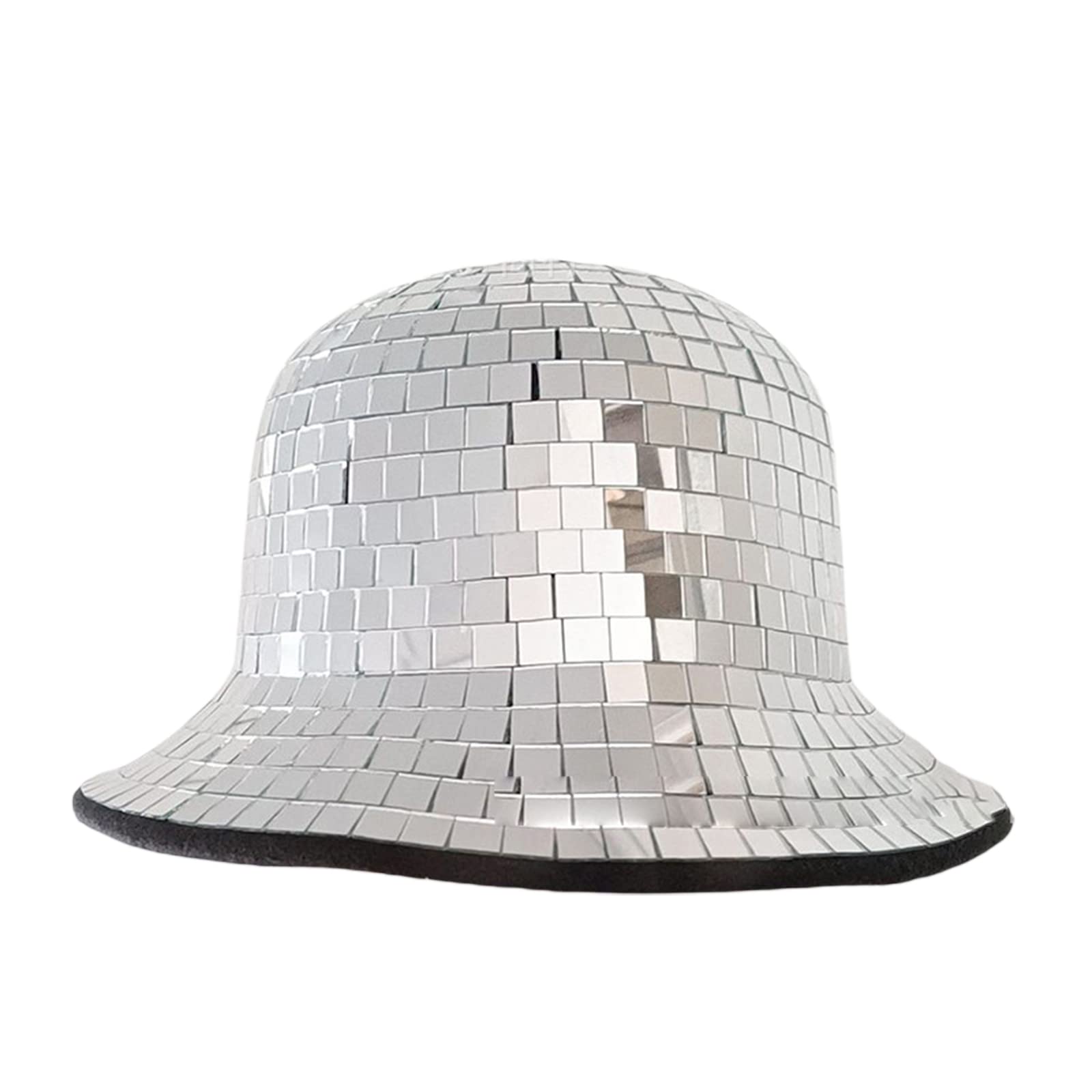 Disco Ball Bucket Hat, Sequin Cowboy Bucket Hat Beach Fisherman Hat Rhinestone Glitter Party Dance Ball Cap for Women Girls