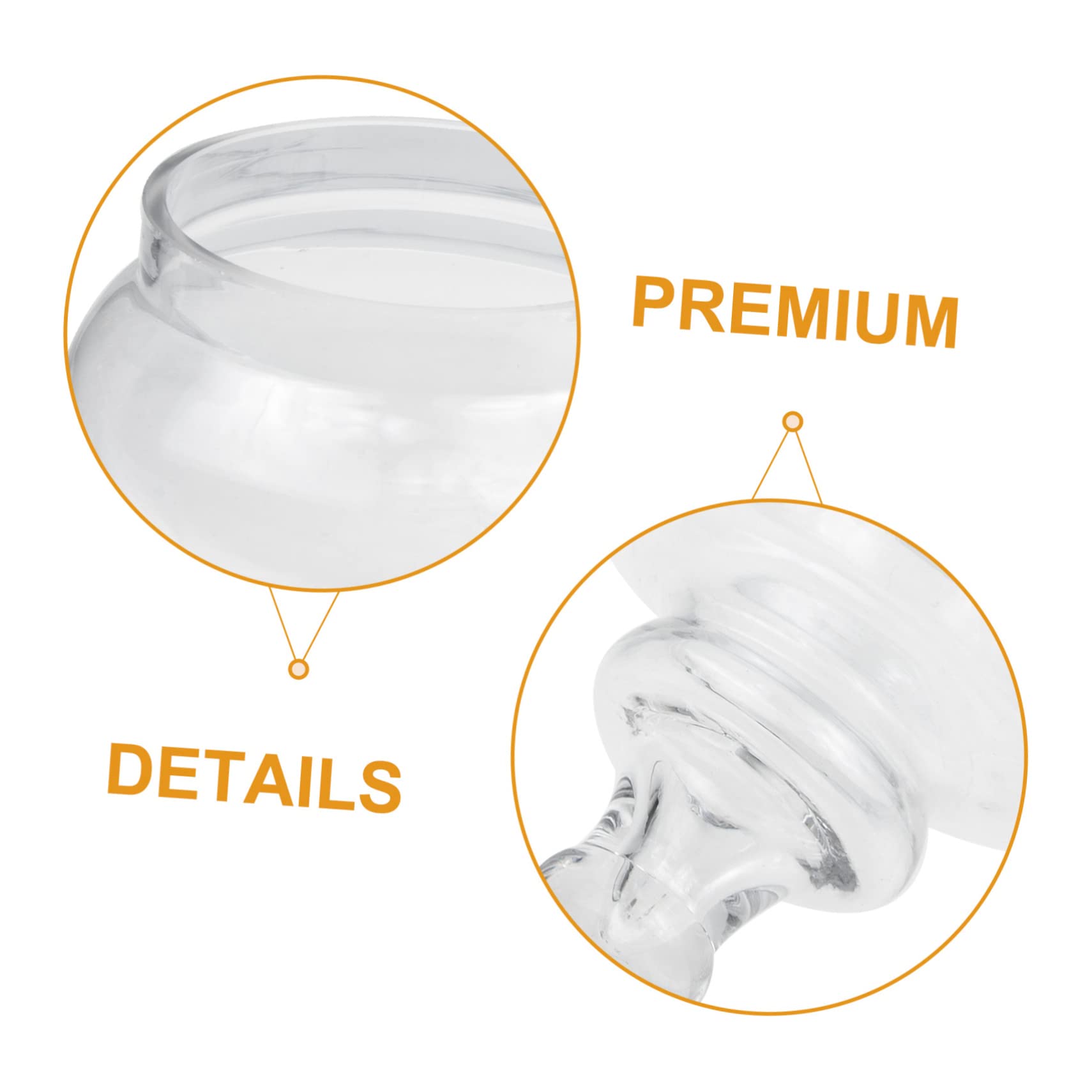 Amosfun Tarro de Vidrio con Cierre Hermético con Tapa para Dulces y Frutos Secos y Diseño Elegante, Adecuado para Tiendas y Restaurantes
