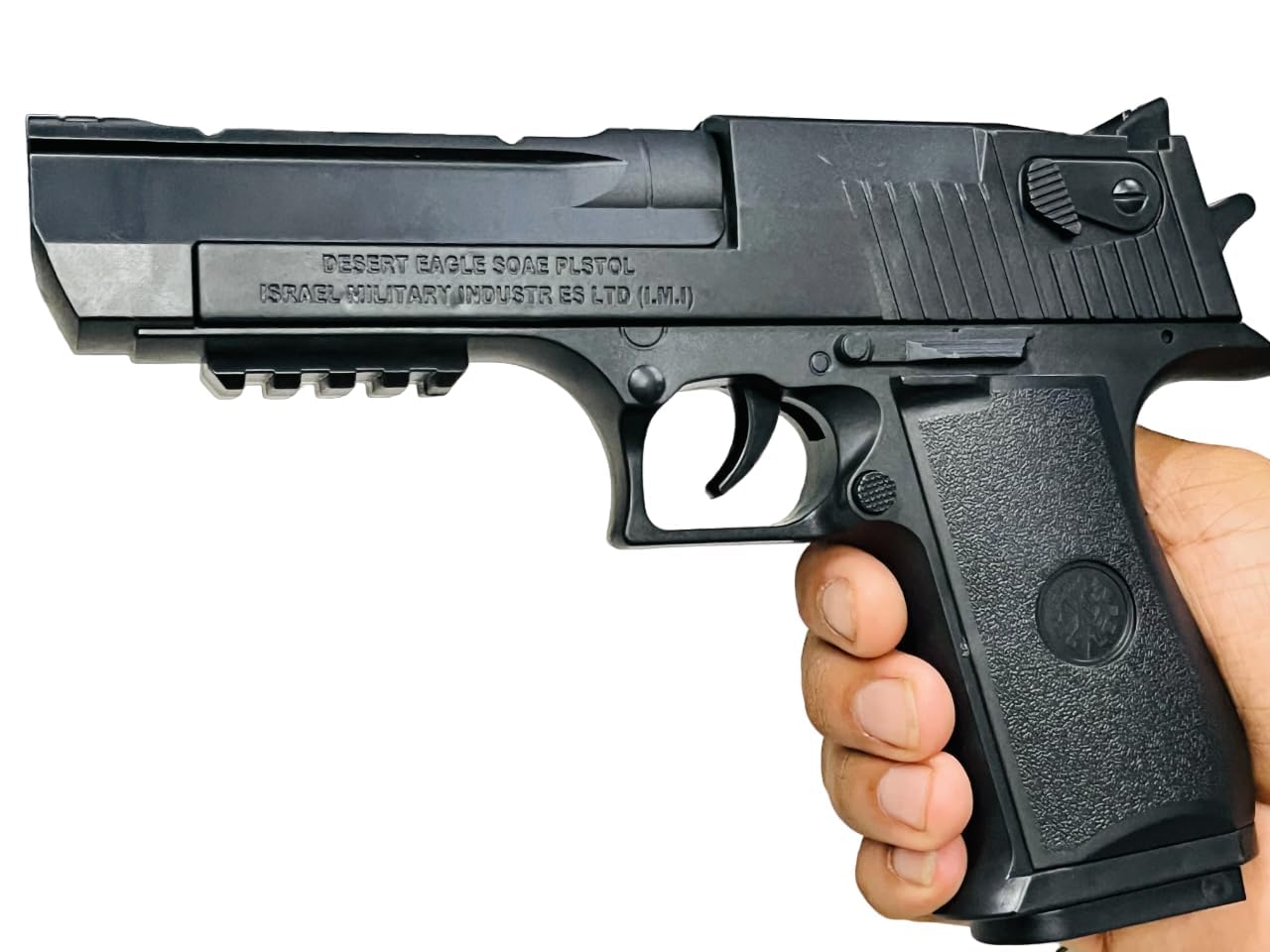 Artright Plastic ABS Toy Gun with Jump Ejectinging Magazine, Soft Bullets & Pull Back Action, Pistol Toys for Boy Birthday Gift Item Foam Blaster Bullet Gun with 10 Pcs Darts (dessert black) (B0CT5NMBKX) Amazon Price History, Amazon Price Tracker