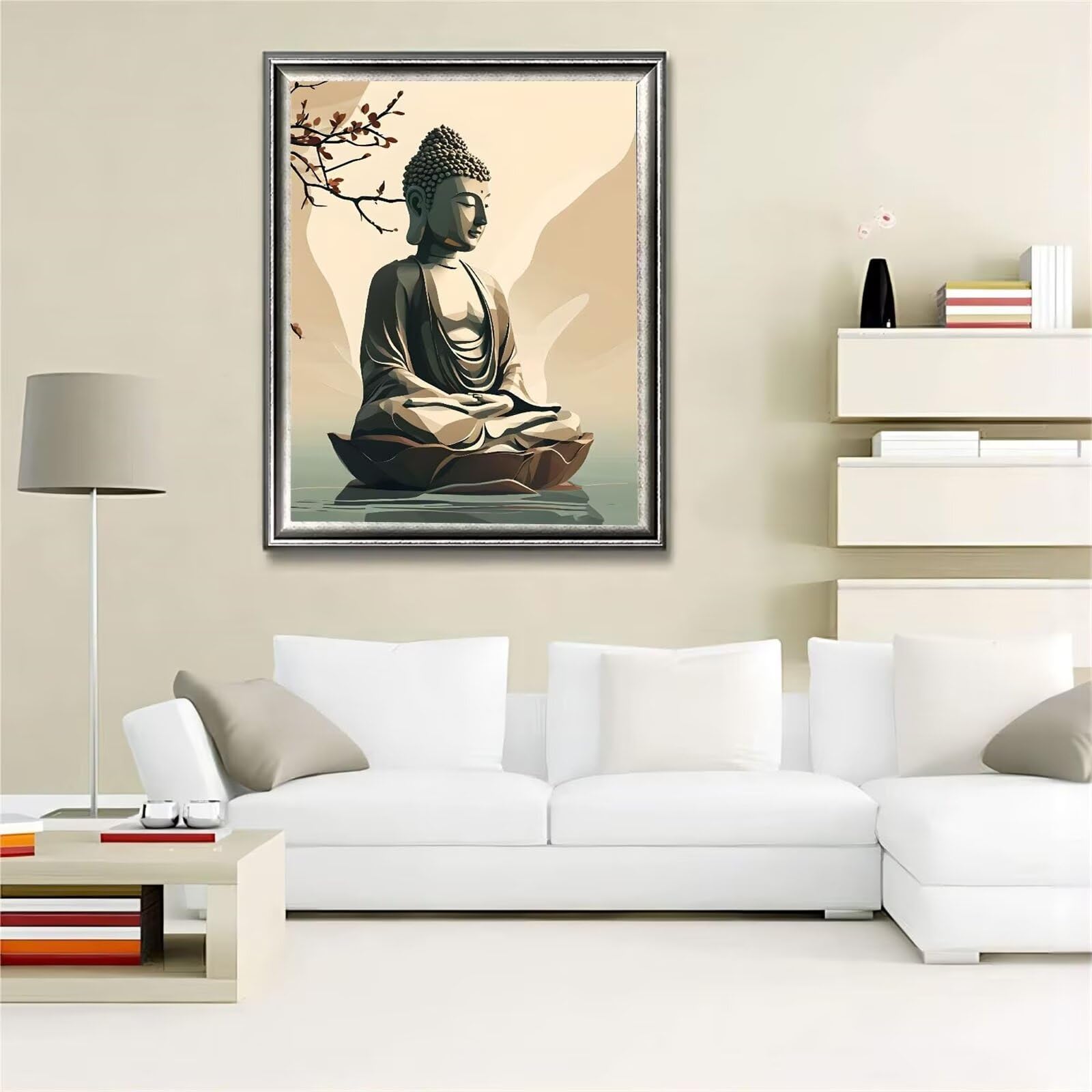 Dipingere con i Numeri zen Fiore, Paint by Numbers Adulti e Bambini
