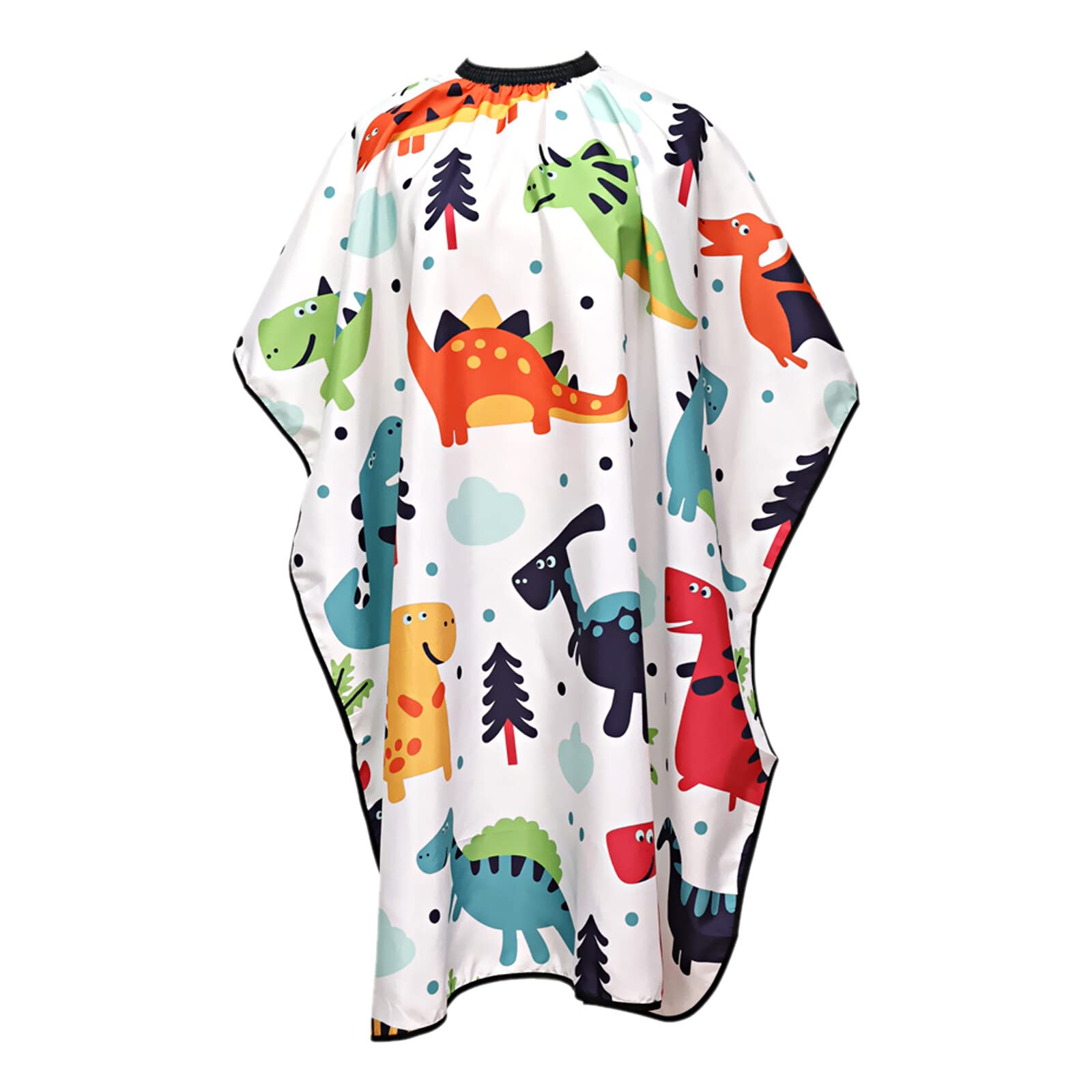 Zasjon Capas de Peluquería para Niños, Impermeable Capa de Corte Peluqueria, Capa de Cortar Cabello Delantal con Patrón de Dinosaurio, Profesional Capas de Corte de Pelo para Niños Peluquería