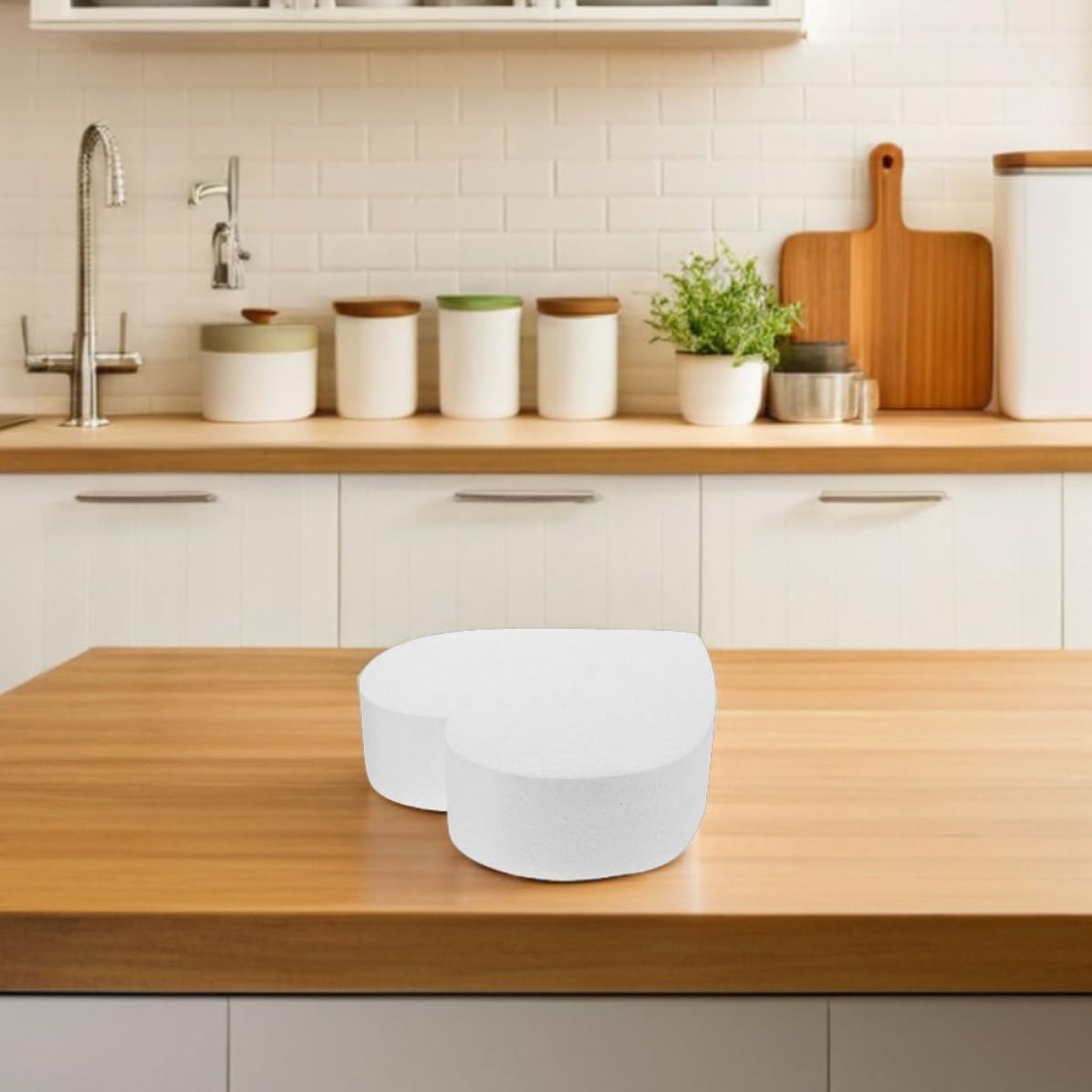 2pcs Heart Shaped Foam Fake Cake Model for Baking Practice Xmas