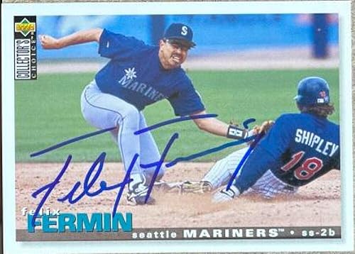Felix Fermin Autographed 1995 Collectors Choice 289