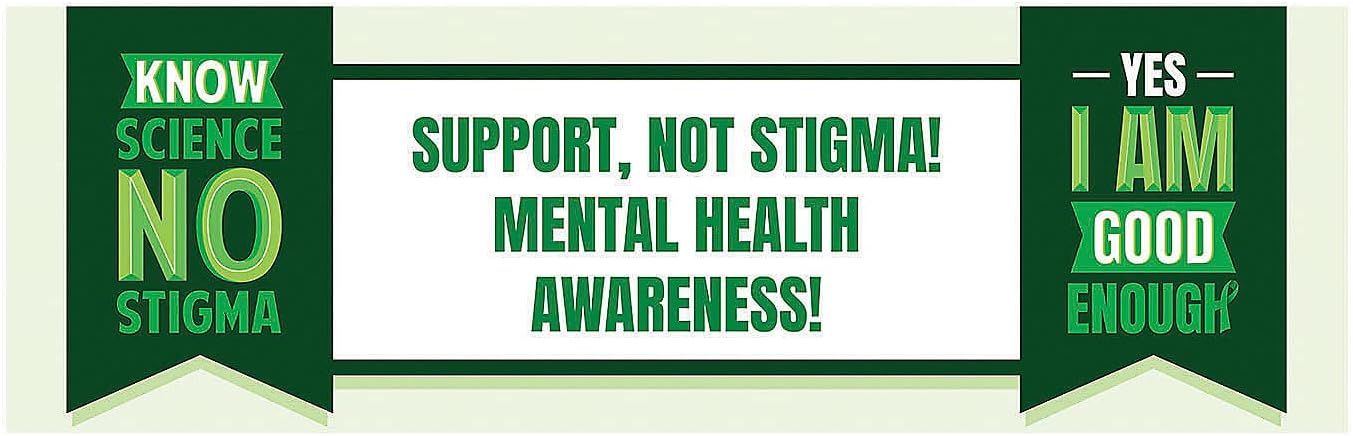 Personalized Medium Mental Health Awareness Vinyl Banner - Party Decor - 1 Piece