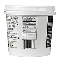 Vista 2 de Grasa de pollo gourmet renderizada Tina de 1.5 libras Grasa para cocinar y hornear apta para paleo por Cornhusker Kitchen