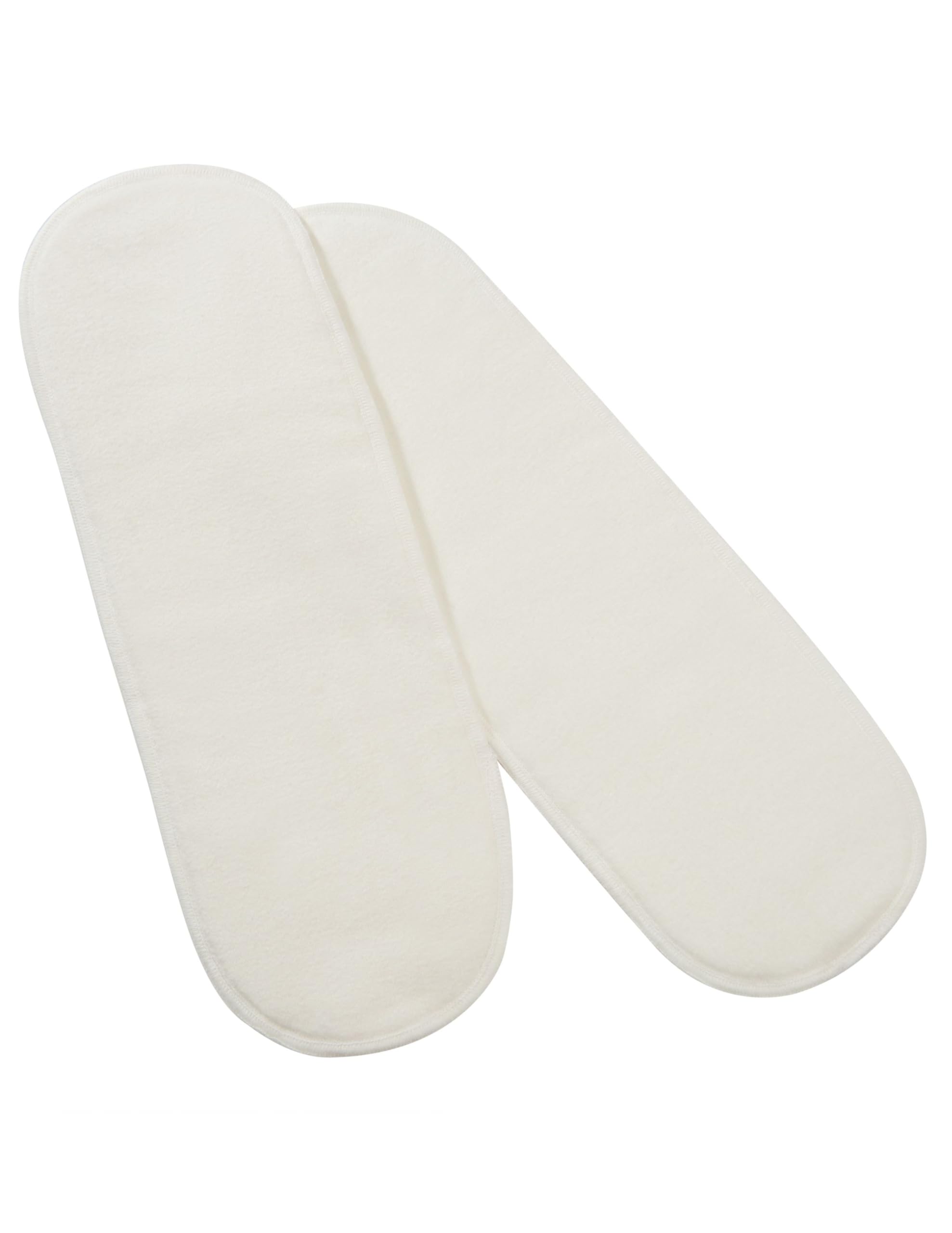 Bio Windeleinlagen 100% Bio-Baumwolle (kbA) GOTS zertifiziert, Natur, 14 x 41 cm, 6-lagig - 6er-Set