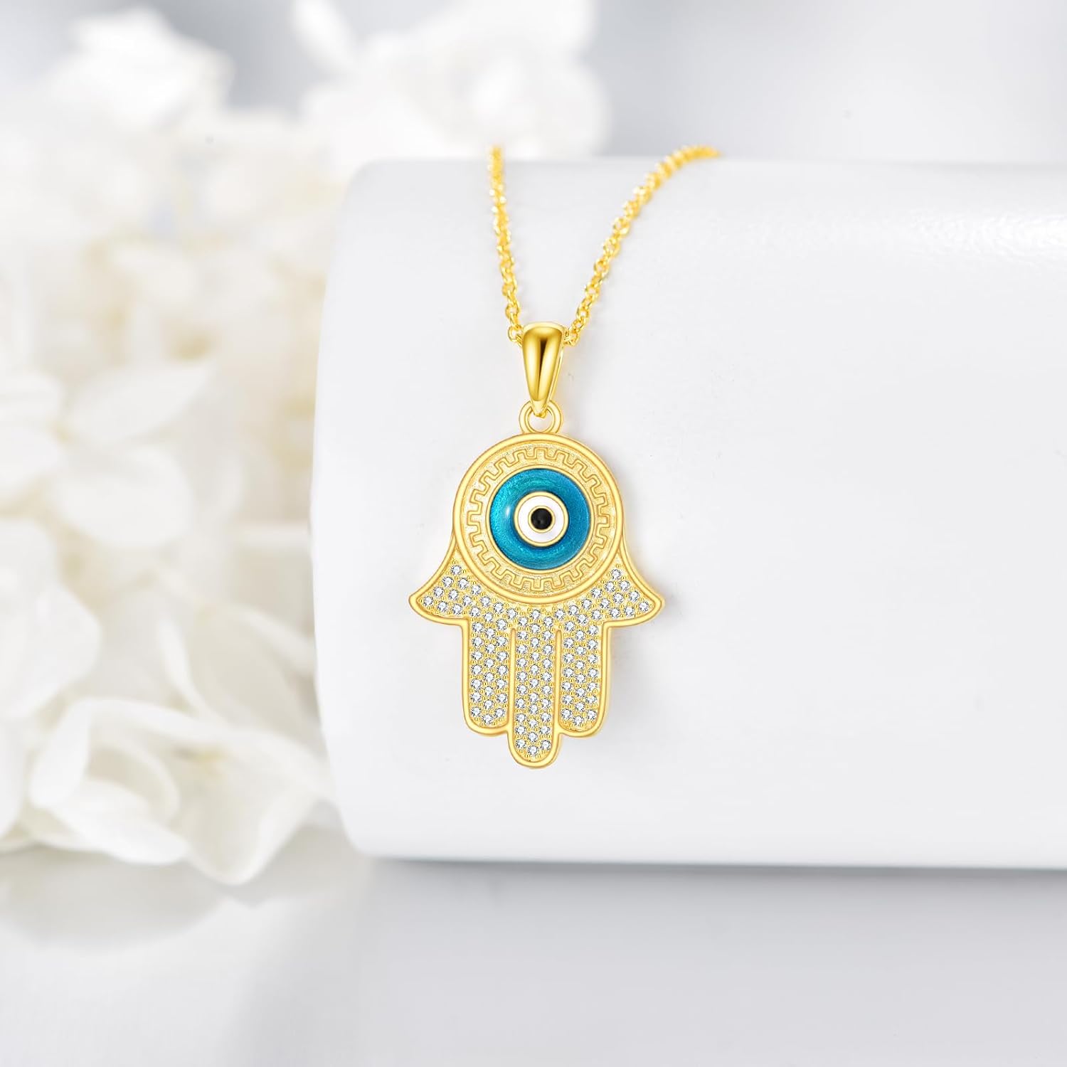 925 Sterling Silver Protection Pendant Necklace Protection Jewelry Gifts for Women - Image 2