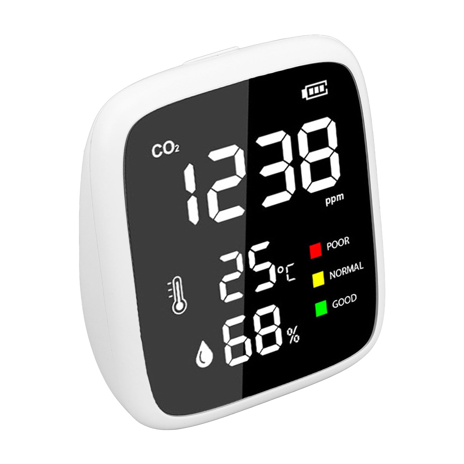 Detector de CO2 Mini Escritorio Portátil 400-5000ppm Temper Medidor Home Home Intervel