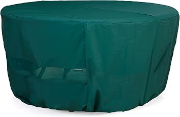 Covermates Round Dining Table Cover - Light Weight Material, Weather Resistant, Elastic Hem, Patio Table Covers, 30DIAMETER x 25H, Green
