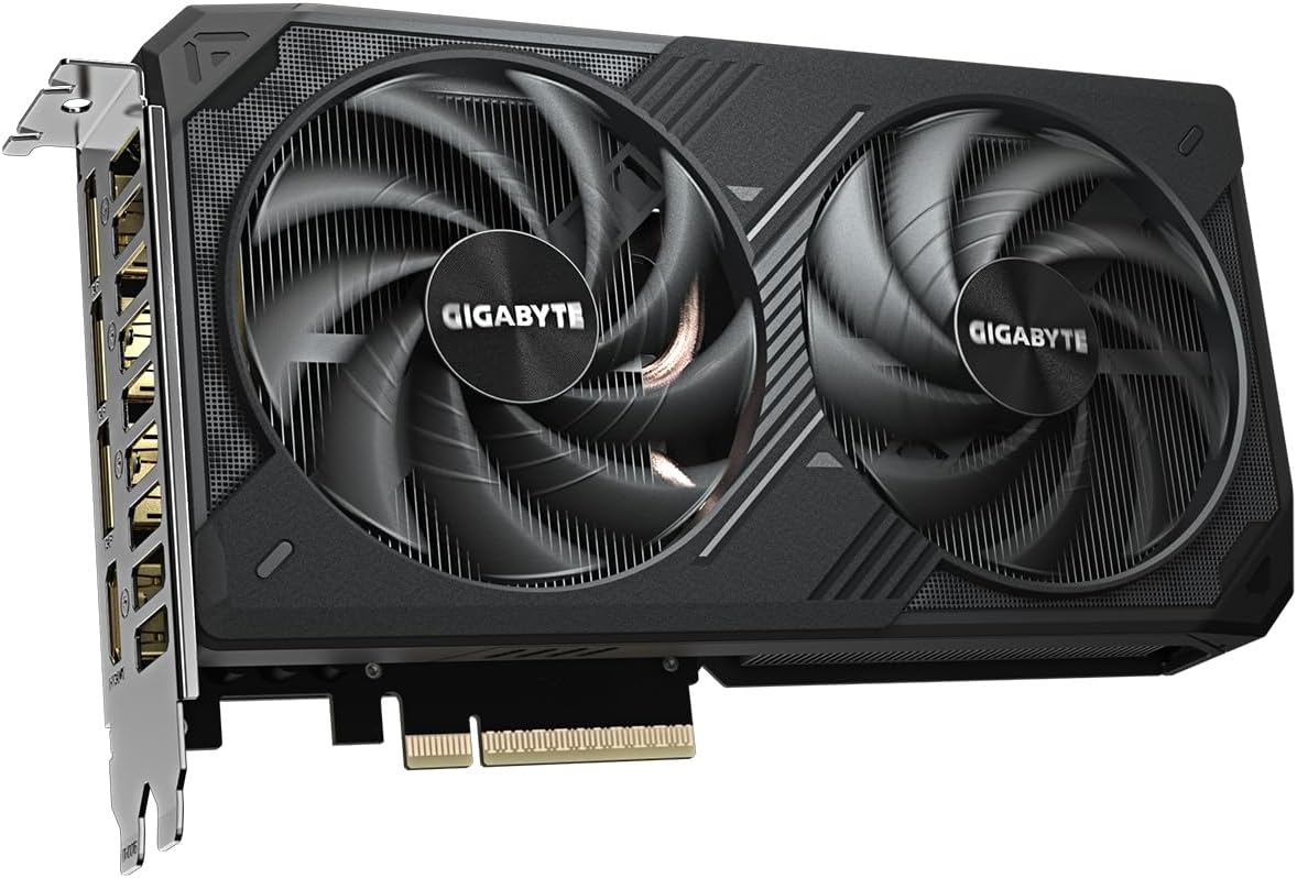 Gigabyte GeForce RTX 5060 Ti WINDFORCE 16G Graphics Card - 16GB GDDR7, 128-bit, PCI-E 5.0, 2572MHz Core Frequency, 3X DisplayPort, 1x HDMI, GV-N506TWF2-16GD