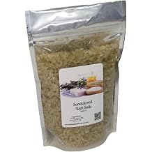 Bath Salts | 1lb Bag 16 oz. | Sandalwood Scent | Epsom Salt | Sea Salt | Bathing | Body Care | Beauty | Relaxation | Spa | Pedicure | Manicure 1 1lb Bag