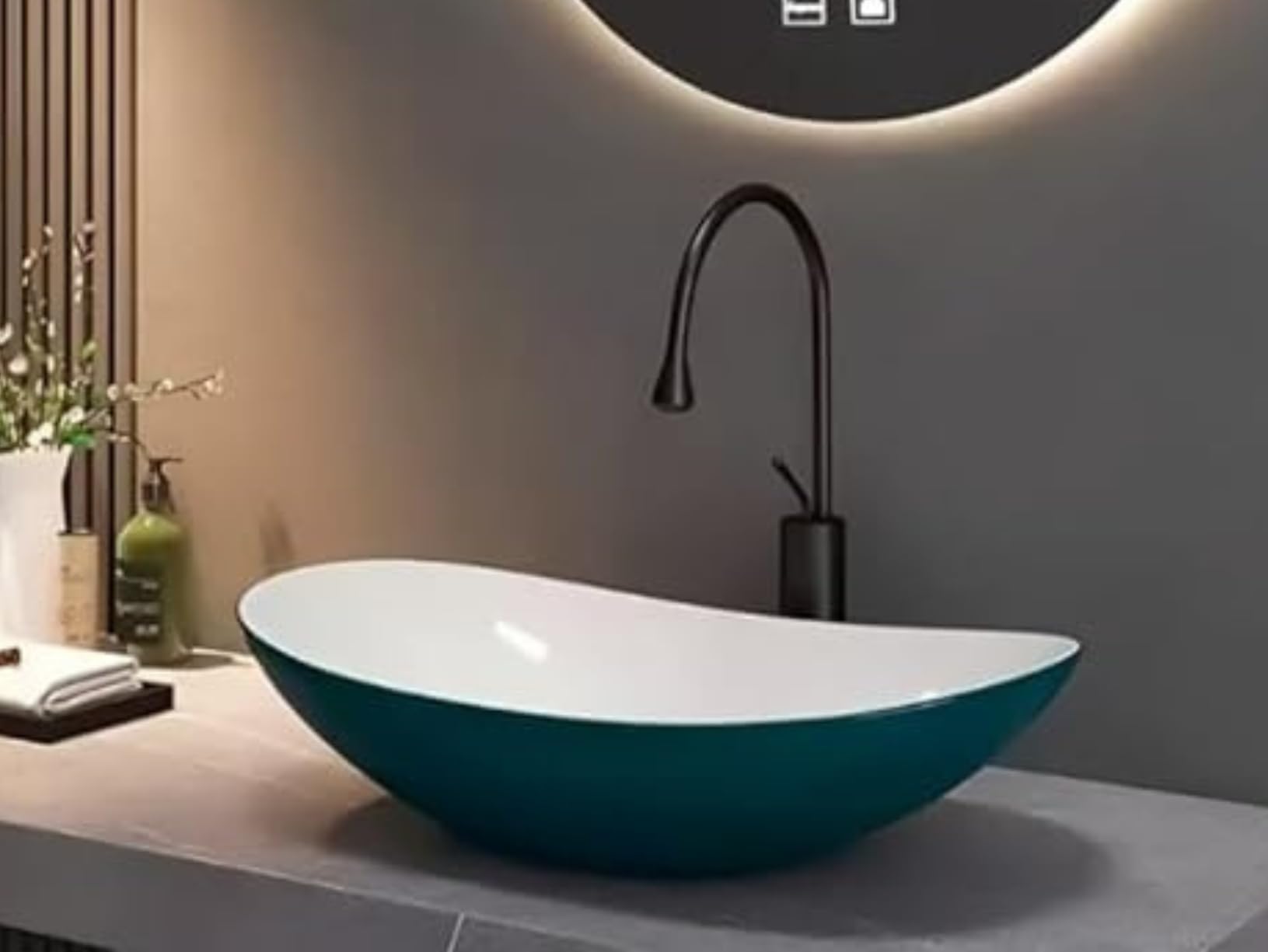 LUXARA Ceramic Wash Basin - Modern Bathroom Sink -1