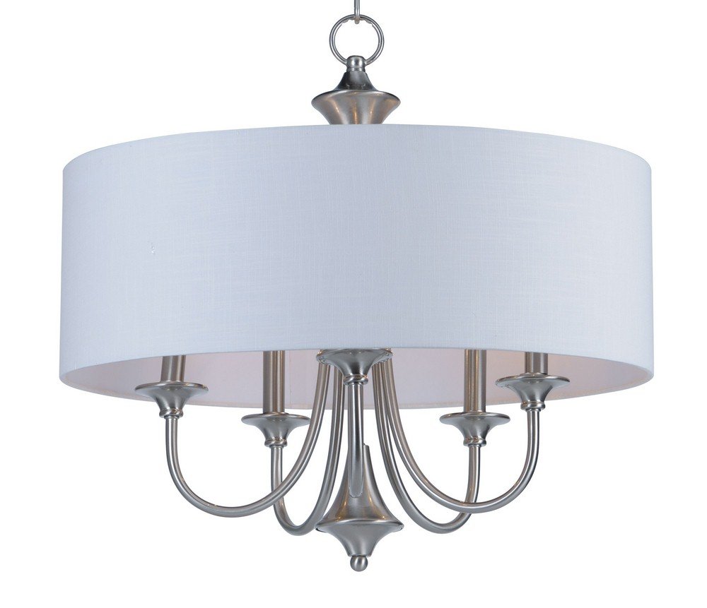 Maxim Bongo-Five Light Pendant-22 Inches Wide by 20.75 inches high-Satin Nickel Finish -Traditional Installation