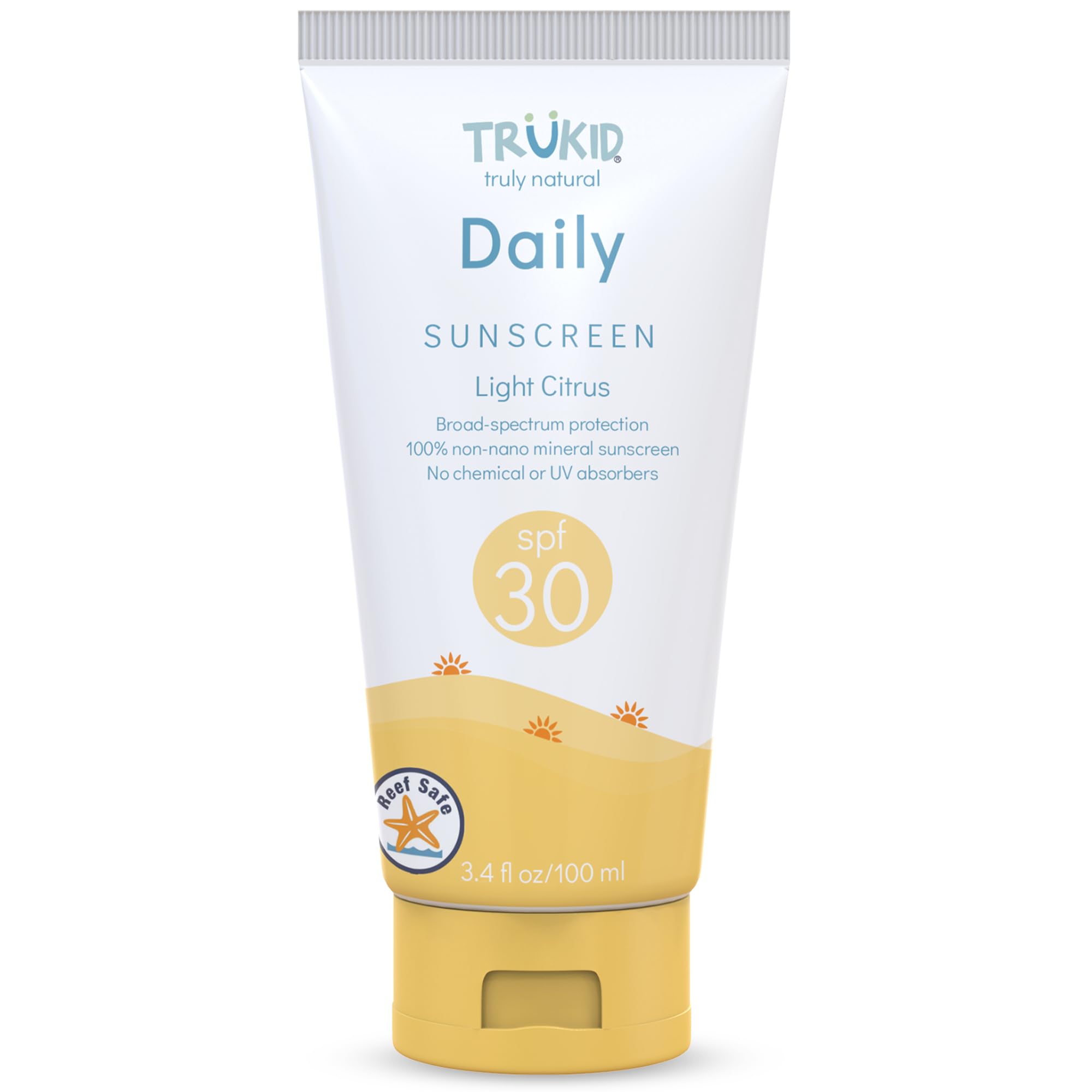 Sunny Days Daily SPF 30+ UVA/UVB Reef Safe Sunscreen Lotion, Mineral Based, Safe for Face and Body 3.5 oz