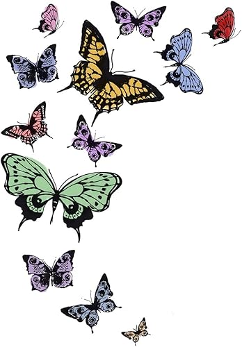 Miniatura 3 de Sellos transparentes de mariposa para manualidades, fondo de mariposas para hacer tarjetas, álbum de recortes, álbum de fotos, decorativo, tarjetas