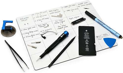 Miniatura 3 de iFixit Alfombrilla magnética para proyectos, superficie de trabajo magnética regrabable para reparación de electrónica, teléfono, laptop