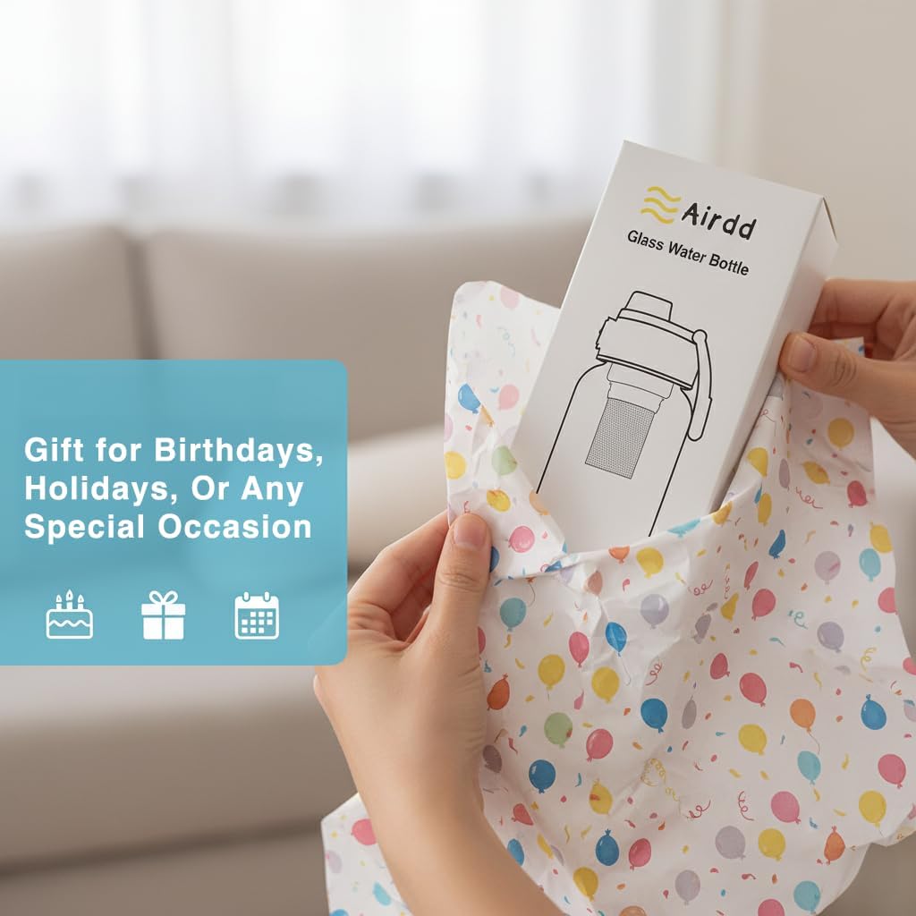 Glass Water Bottles with Stainless Tea Infuser 32oz, BPA-Free, Wide Mouth, Leakproof, Protective Sleeve, Borosilicate Glass for Tea and Fruit Infusions, Durable Travel Companion, Reusable Bottle - Image 3