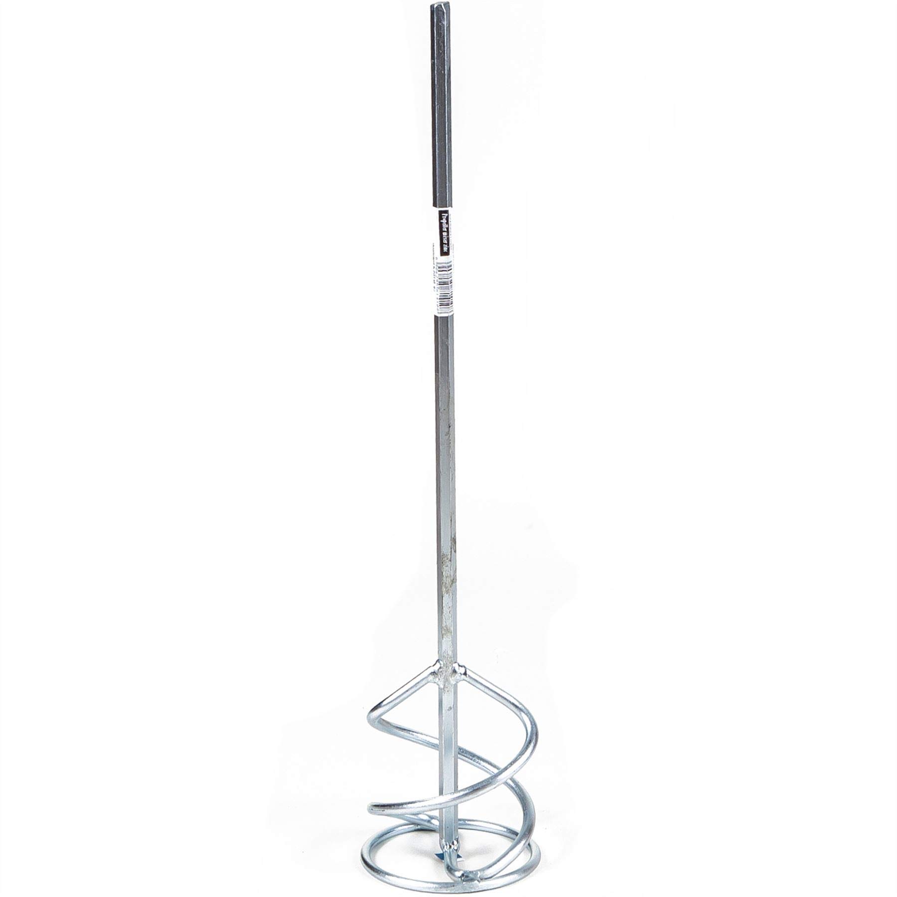 Toolty Propeller Mixing Paddle 80 x 400 x 8mm - HEX Thread - Galvanized Mixer, Whisk, Stirrer -2-Blade - for Plaster, Gypsum, Adheives, Concrete, Cement, Glue, Paint, DIY - TLTY-1410-G