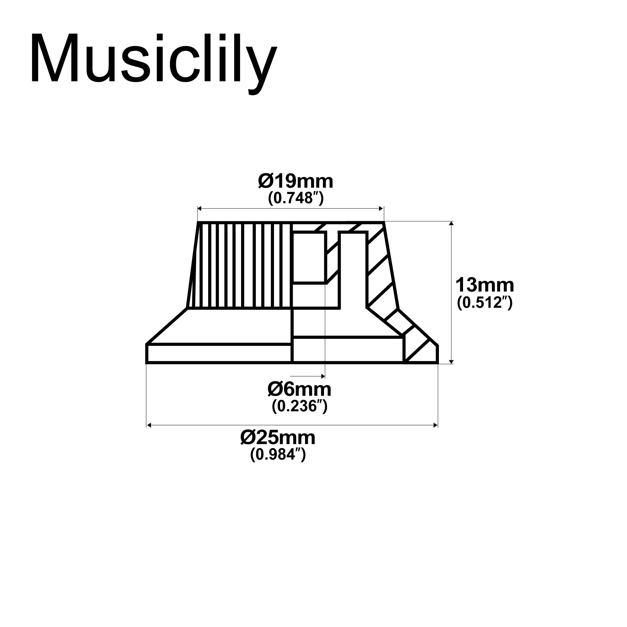 Musiclily Manopole Per Chitarra Stratocaster - Set 2 Tono E 1 Volume, Bianco, Universali