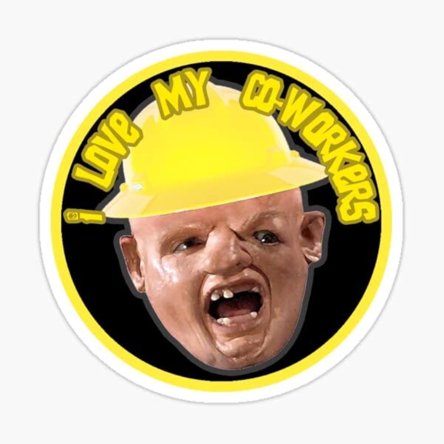 3pcs I Love My Co-Workers Hard Hat Sticker, Hard Hat Stickers Funny, 2.5 inch - Hardhat Laborer Construction Foreman Loading Wait Welder Decal Oilfield Trash Hardhat Sticker