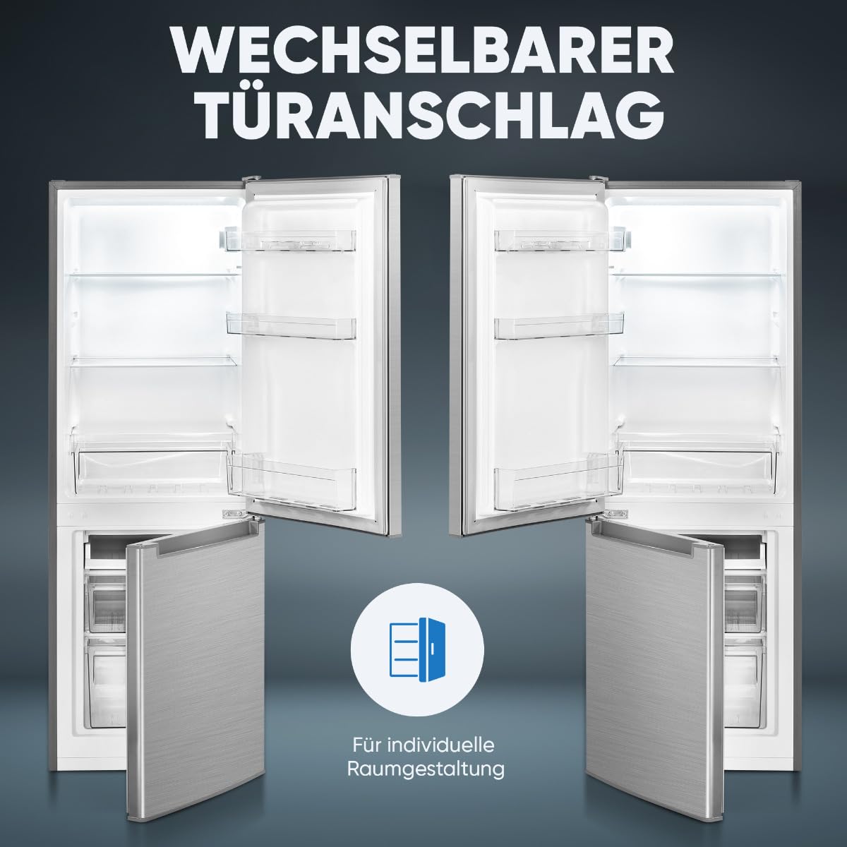 Bomann KG 7359 Kühlschrank mit Gefrierfach 173L 143cm Energieklasse C leise 40 dB