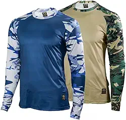 Kit com 2 Camisas Camufladas Proteção Solar UV50+ Manga Longa
