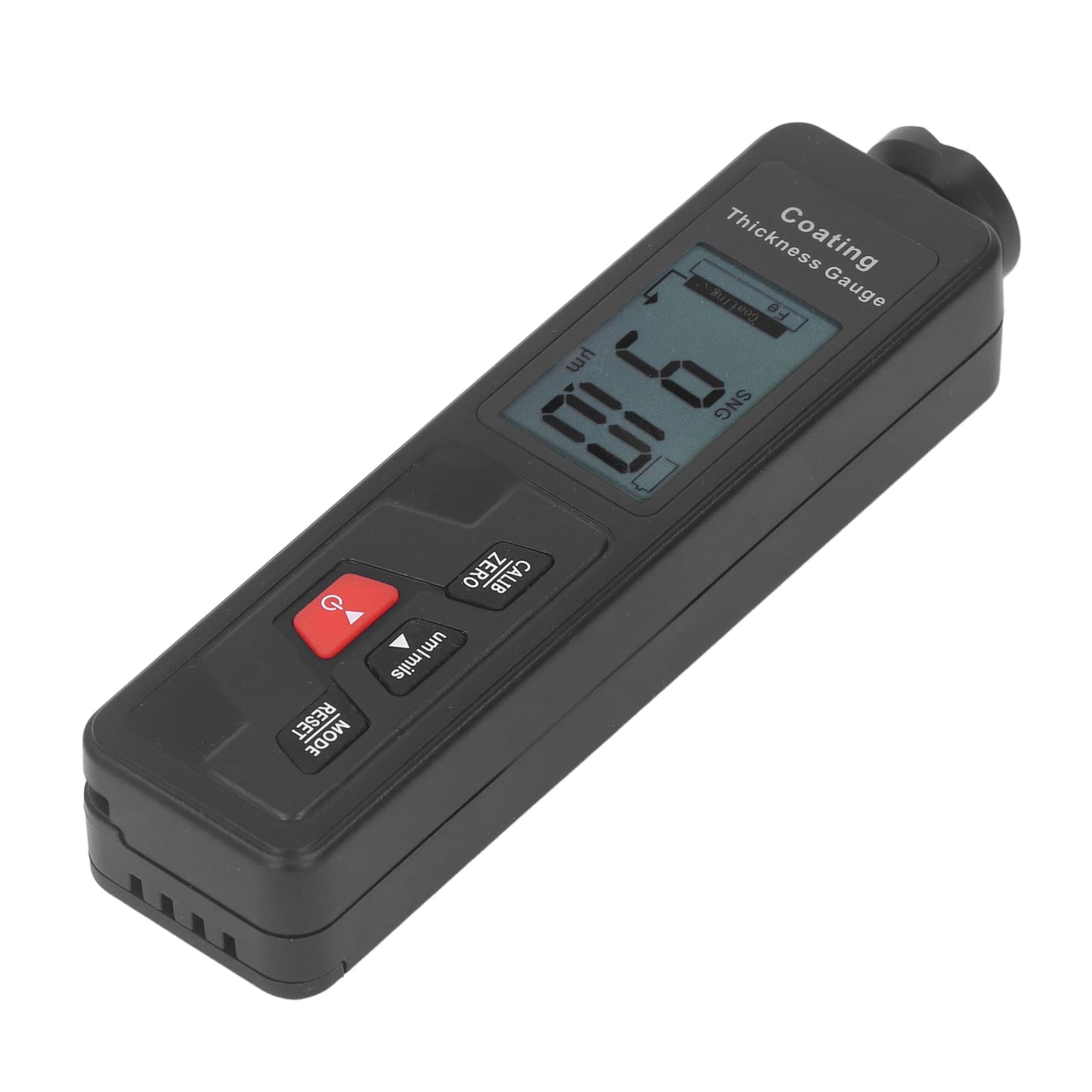 Jeffergarden Miernik Grubości Lakieru Cyfrowy Miernik Grubości Powłoki ABS 0 do 1500 um Rozdzielczość 0,1 um Wyświetlacz LCD Automatyczne Wykrywanie do Kontroli Samochodu Testowanie Powierzchni