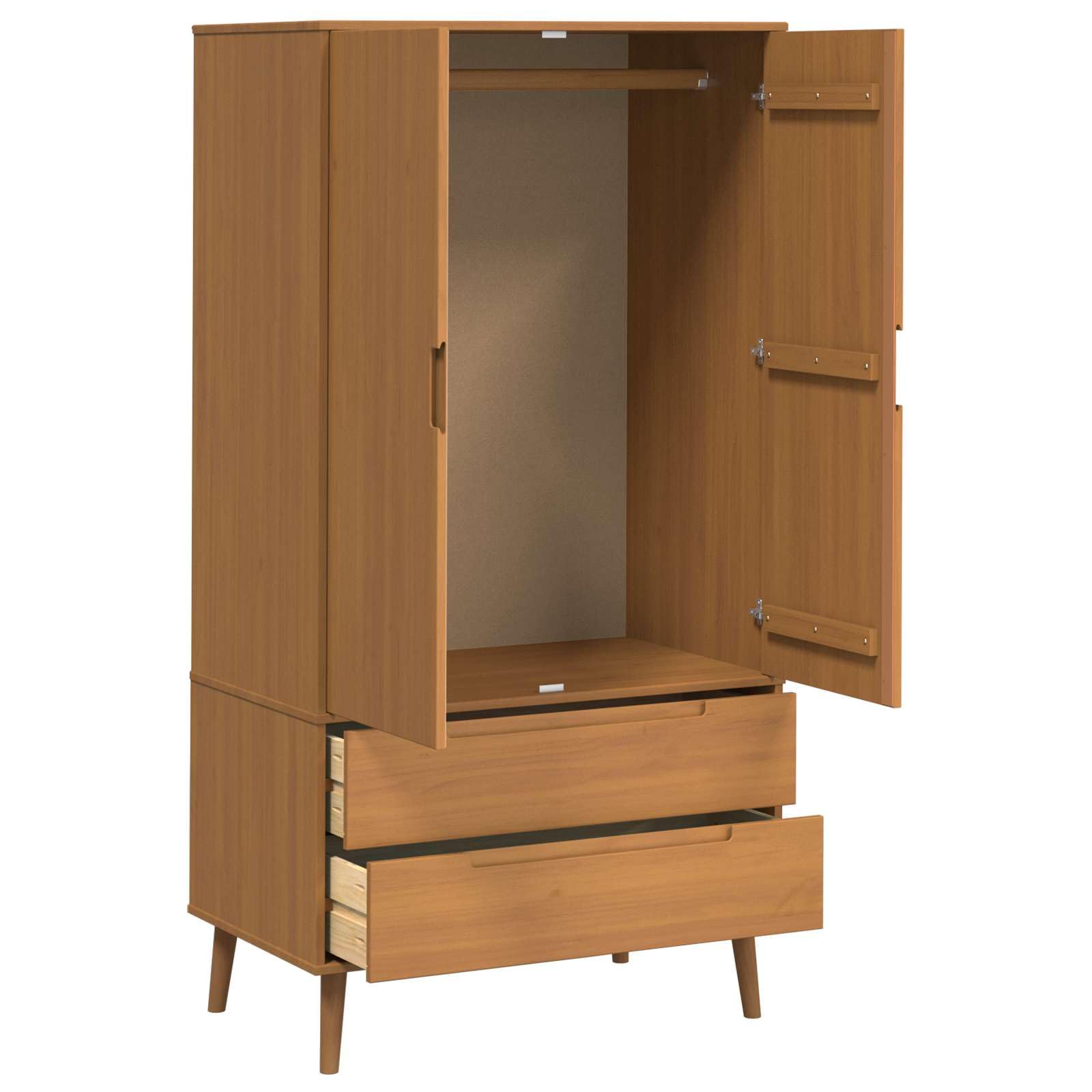 Garderoba E Karmel 90 x 55 x 175 cm Lite Drewno Sosnowe