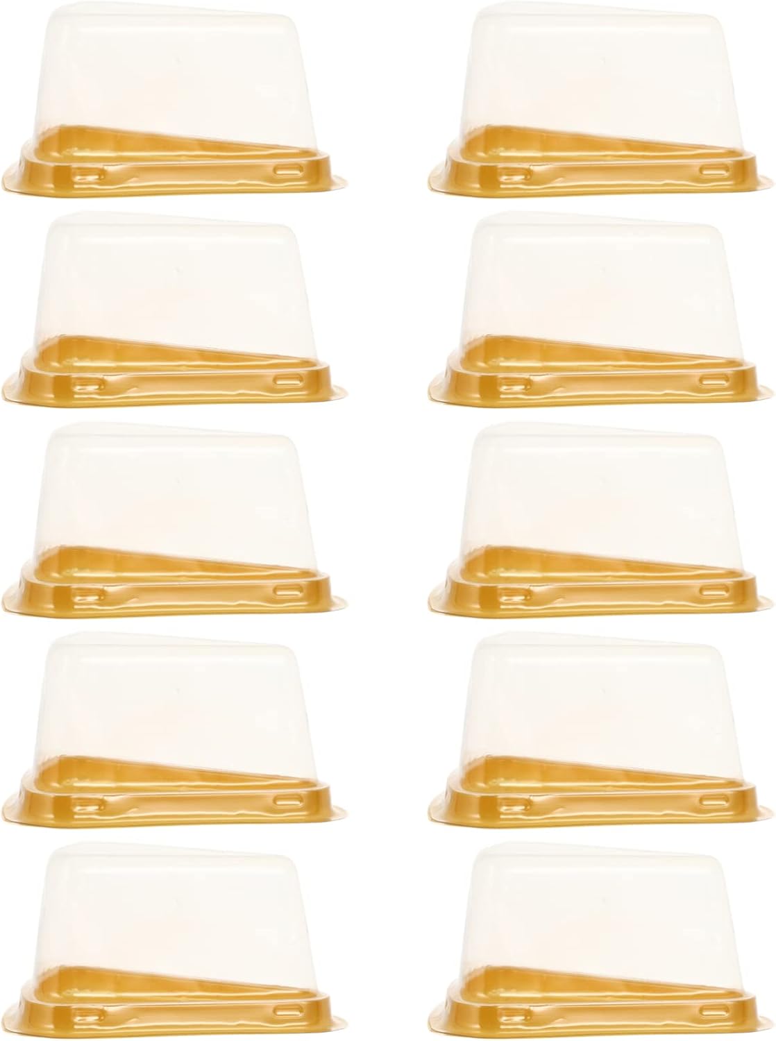 100Pcs Triangle Cupcake Carrier Boxes Transparent Single Cupcake Packing Containers for Cheesecakes Desserts Party Favors Elegant Design with Lid for Easy