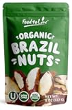 Food to Live - Organic Brazil Nuts, 8 Ounces Non-GMO, Raw, Whole, No Shell, Unsalted, Kosher, Vegan, Keto, Paleo Friendly, Bulk, Trail Mix Snack, Good Source of Selenium