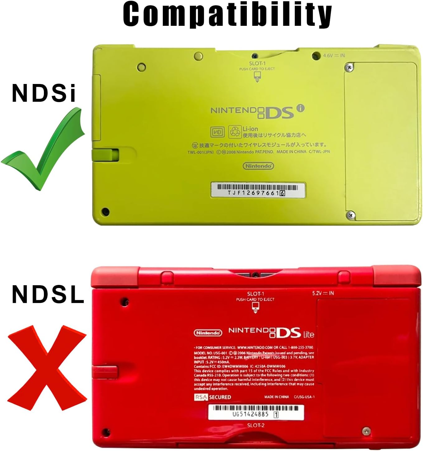 OSTENT Aluminum Hard Game Case Cover Skin Protector for Nintendo NDSi Color Green