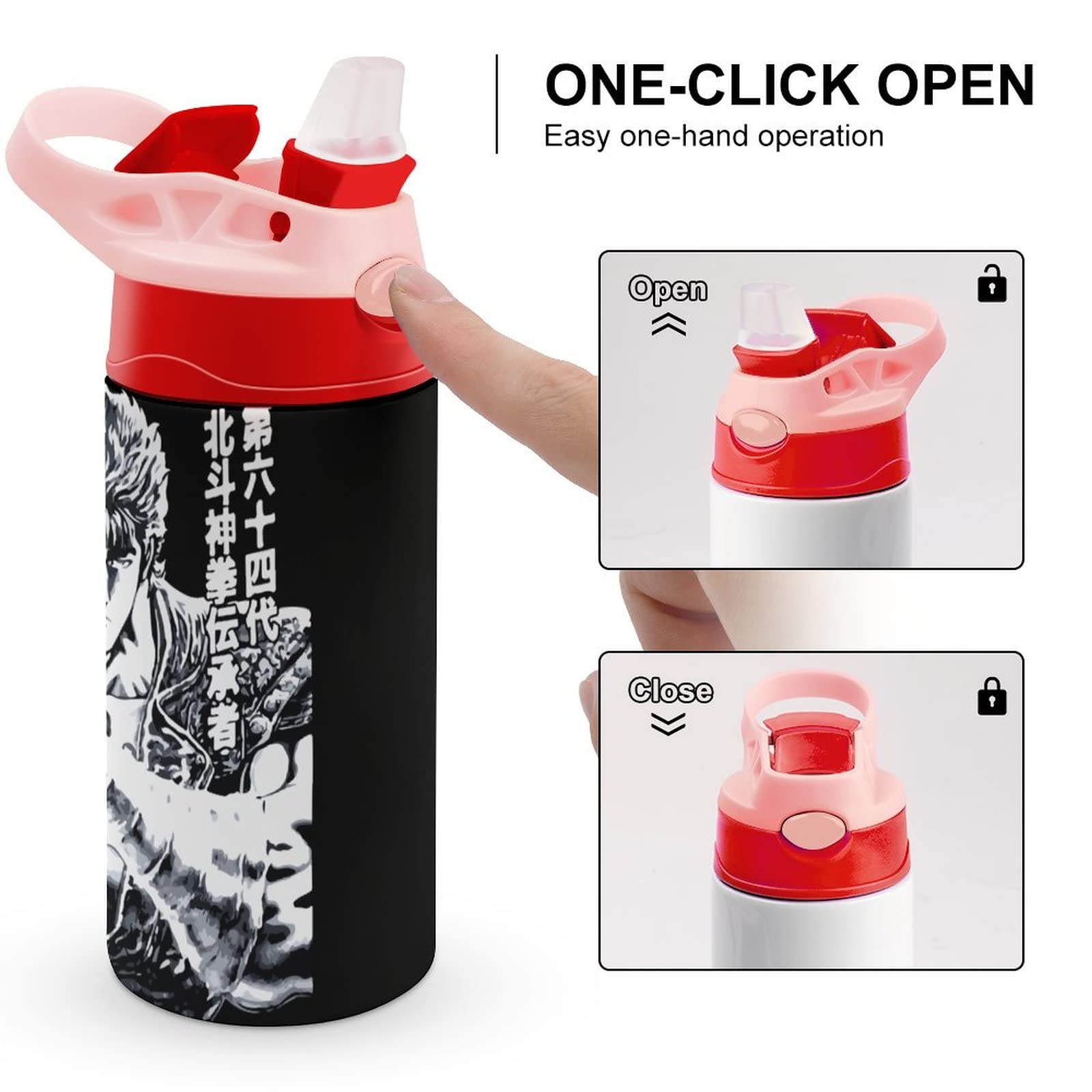 Amazon.co.jp: 魔法瓶 水筒 北斗の拳 スポーツボトル ワンタッチ