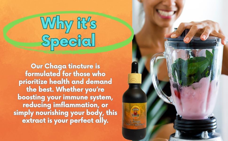 Chaga Mushroom Extract Tincture, 2oz (60ml)-Vegan-Non-GMO-antioxidant, Immune System-Third Party Tested- Supplement - Image 4
