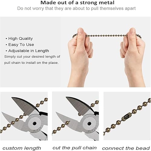 Miniatura 7 de ZE-268S6 - Interruptor de ventilador de techo de 3 velocidades de 4 cables, control de cadena de tracción, control de interruptor de cable de cadena