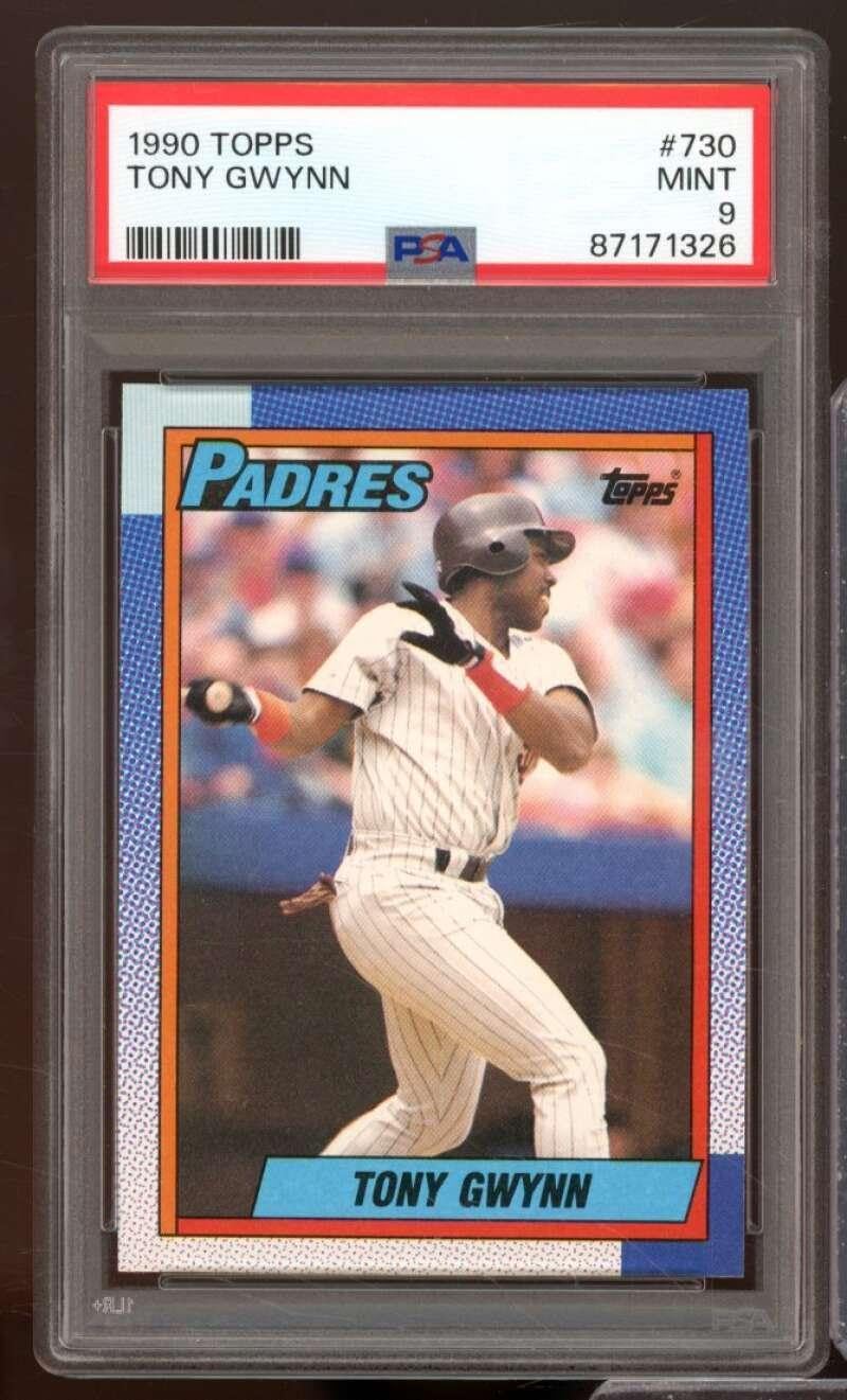Tony Gwynn Card 1990 Topps #730 PSA 9 - Slabbed Baseball Cards